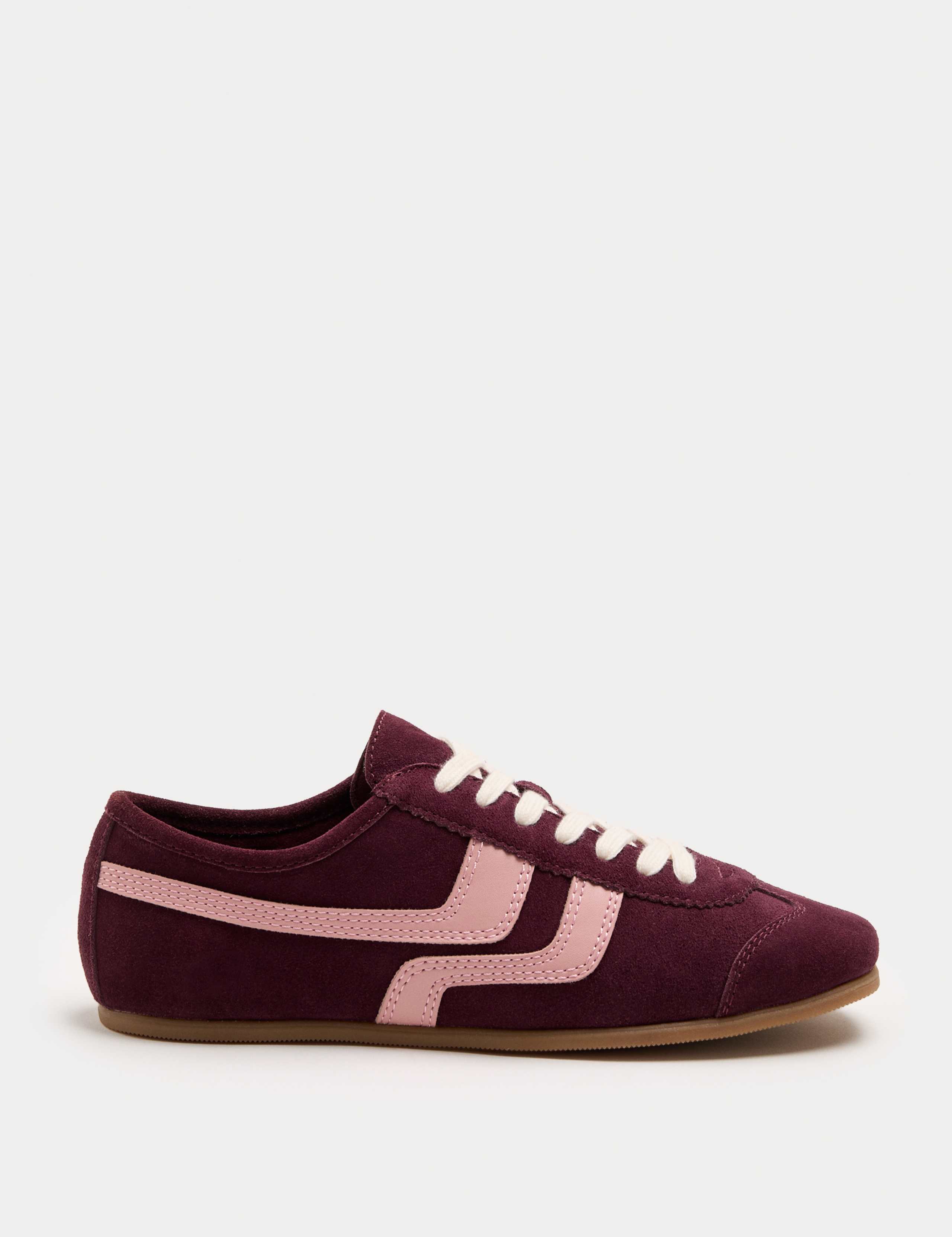 Suede Side Stripe Retro Runner Trainers