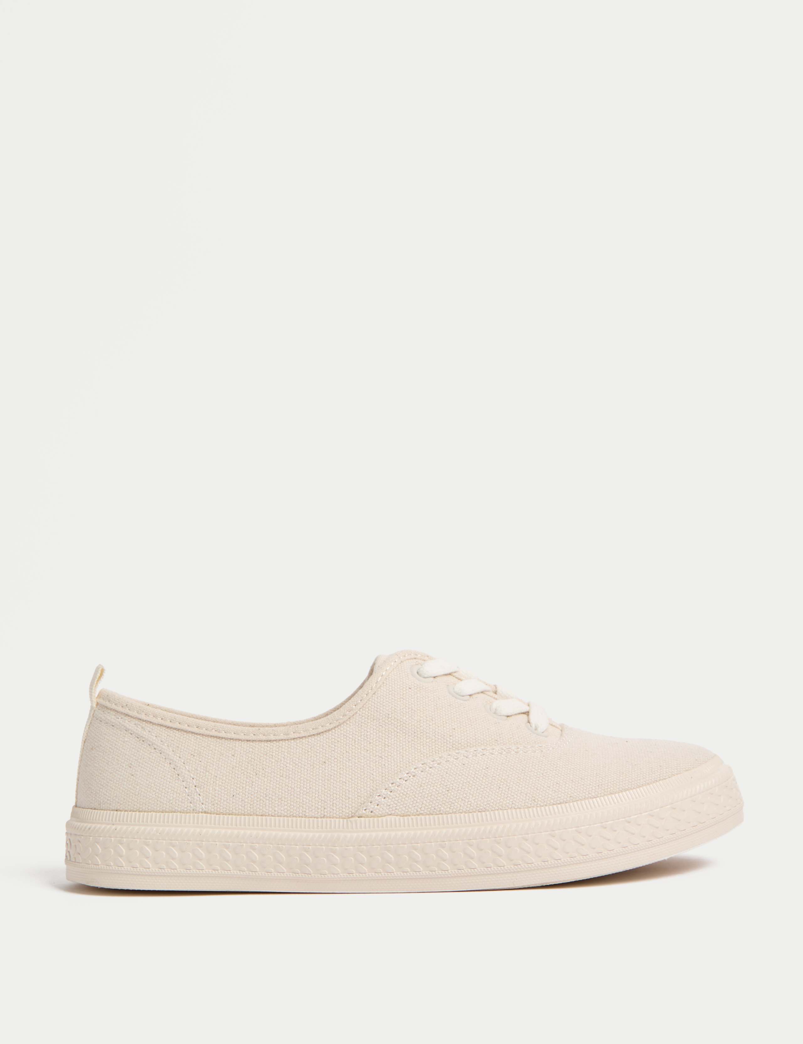 Canvas Lace Up Trainers