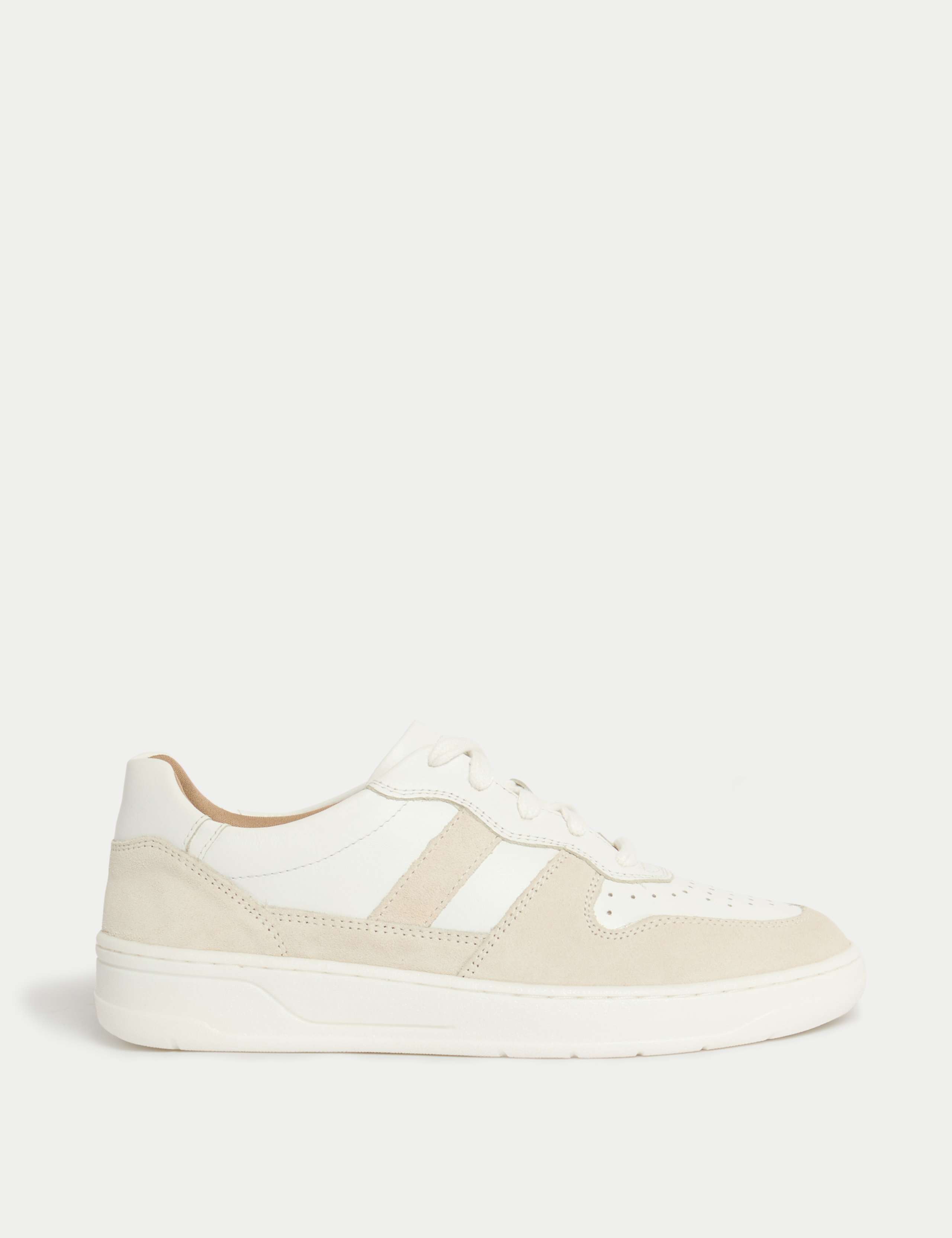 Leather Side Detail Trainers