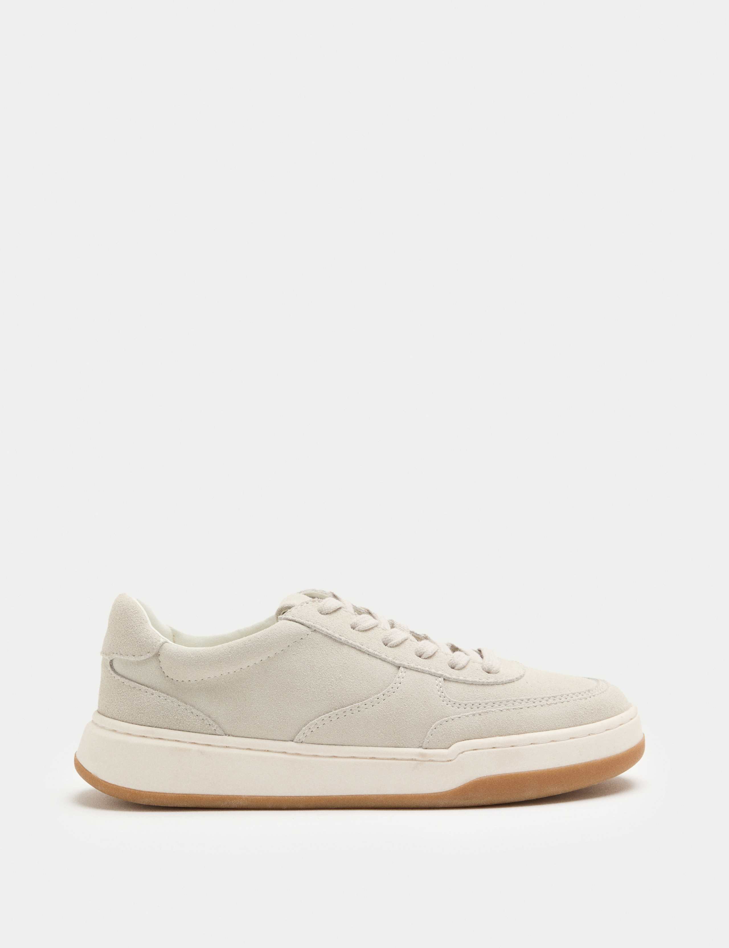 Suede Lace Up Skate Trainers