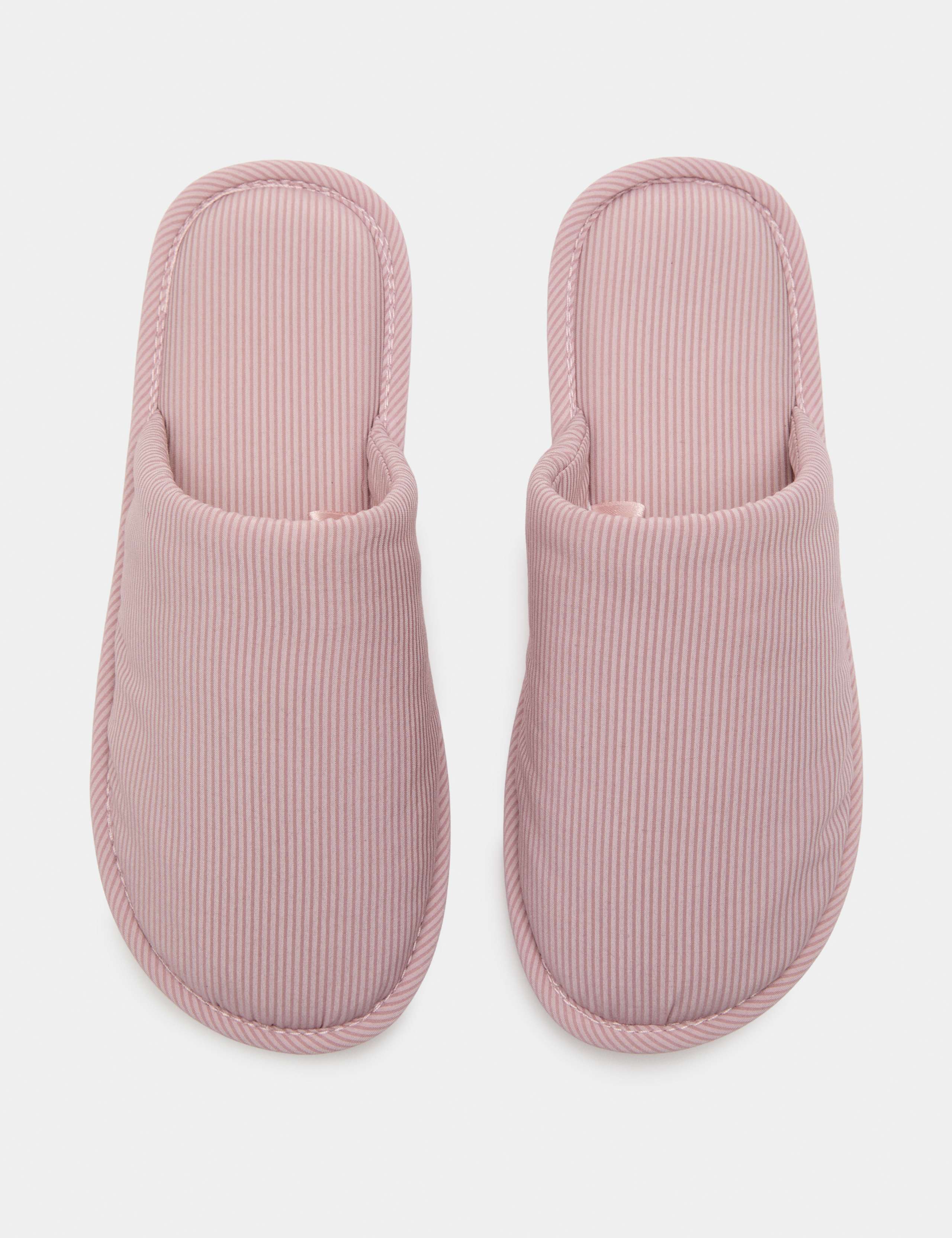 Striped Mule Slippers