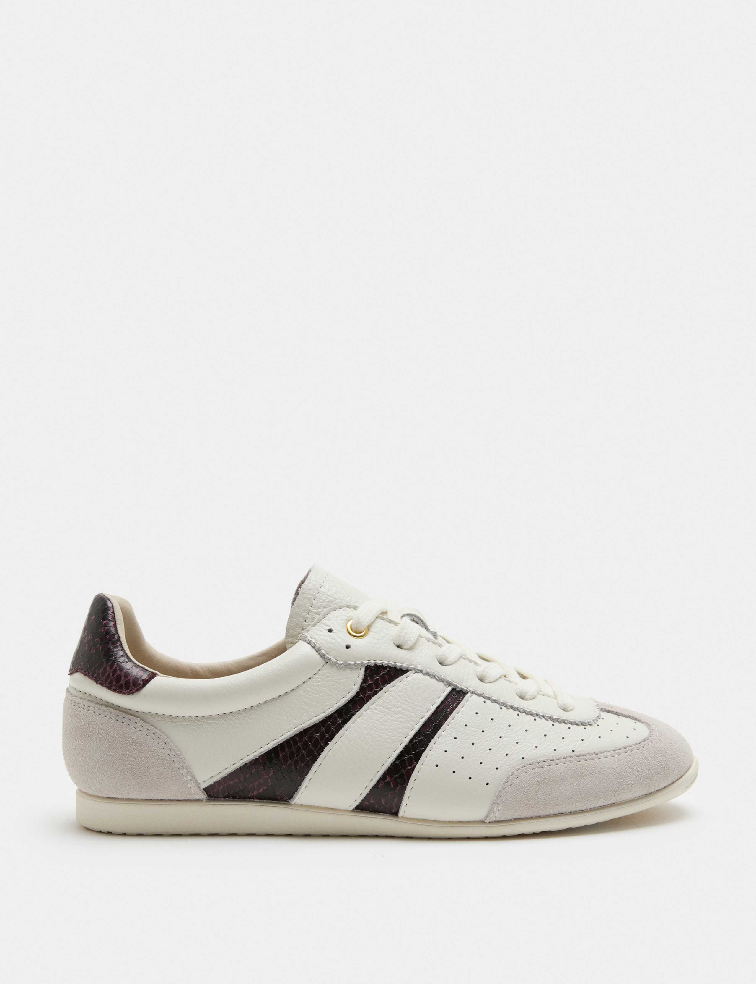 Leather Retro Side Detail Trainers