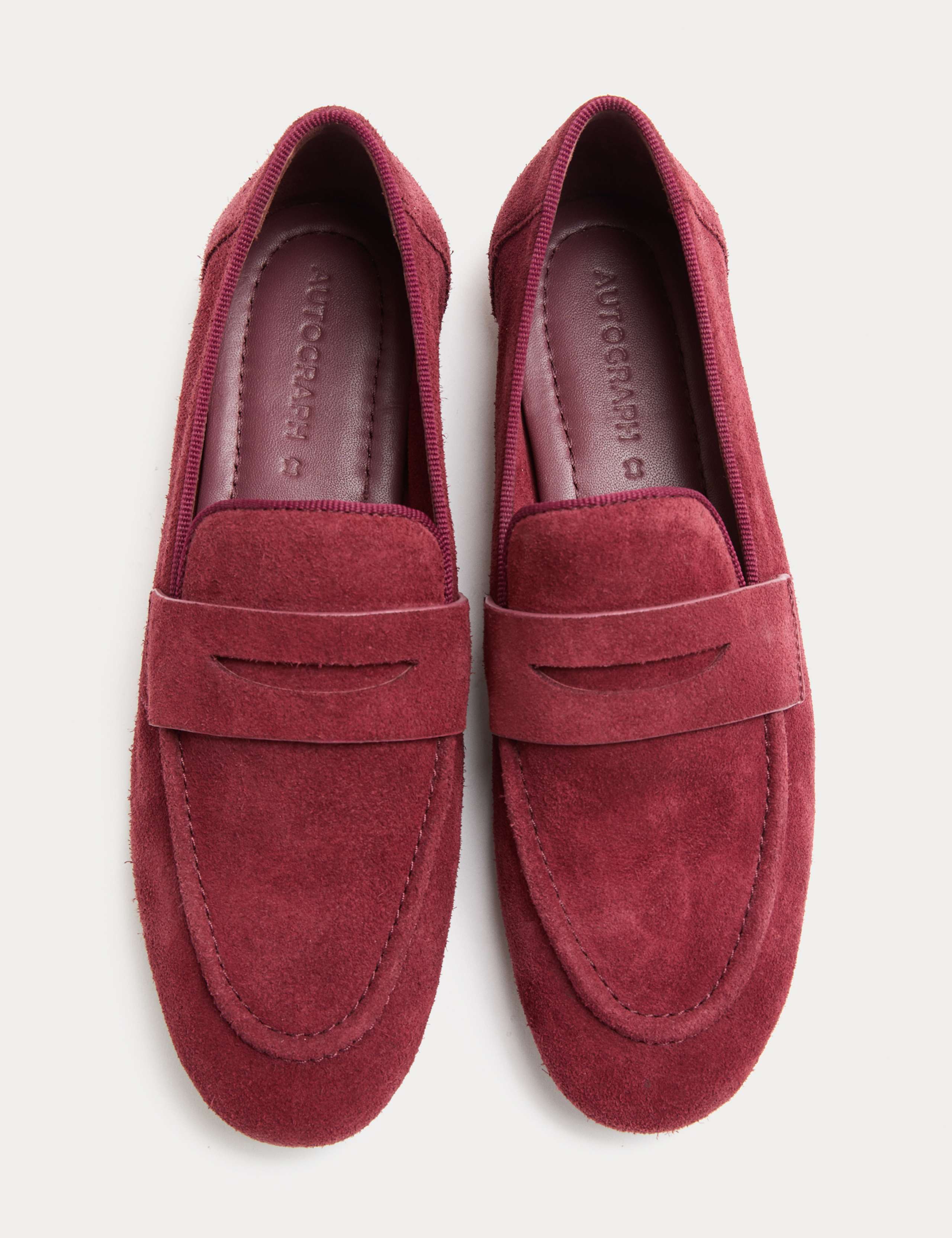 Soft Suede Flat Loafers