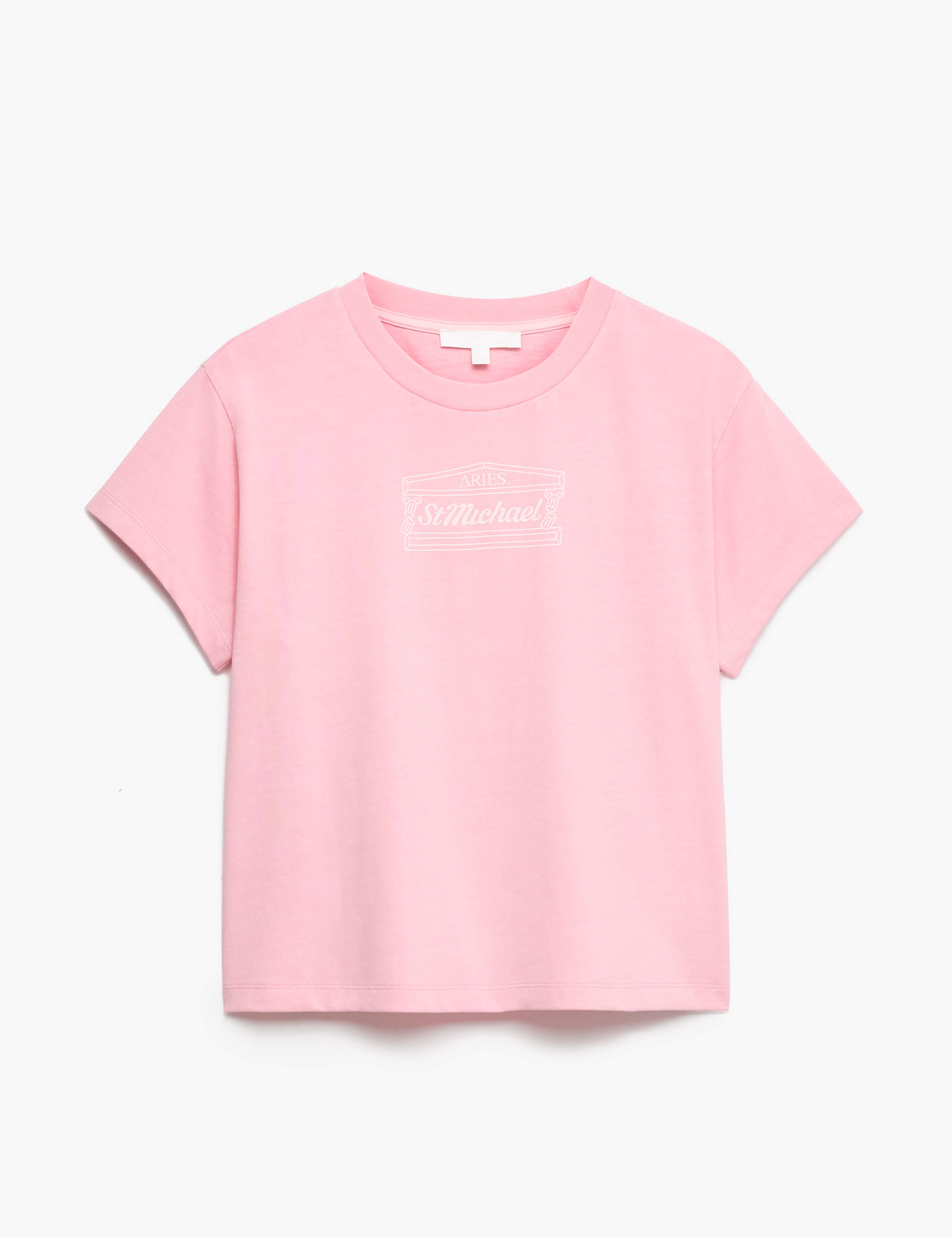 Pure Cotton Printed Crop T-Shirt