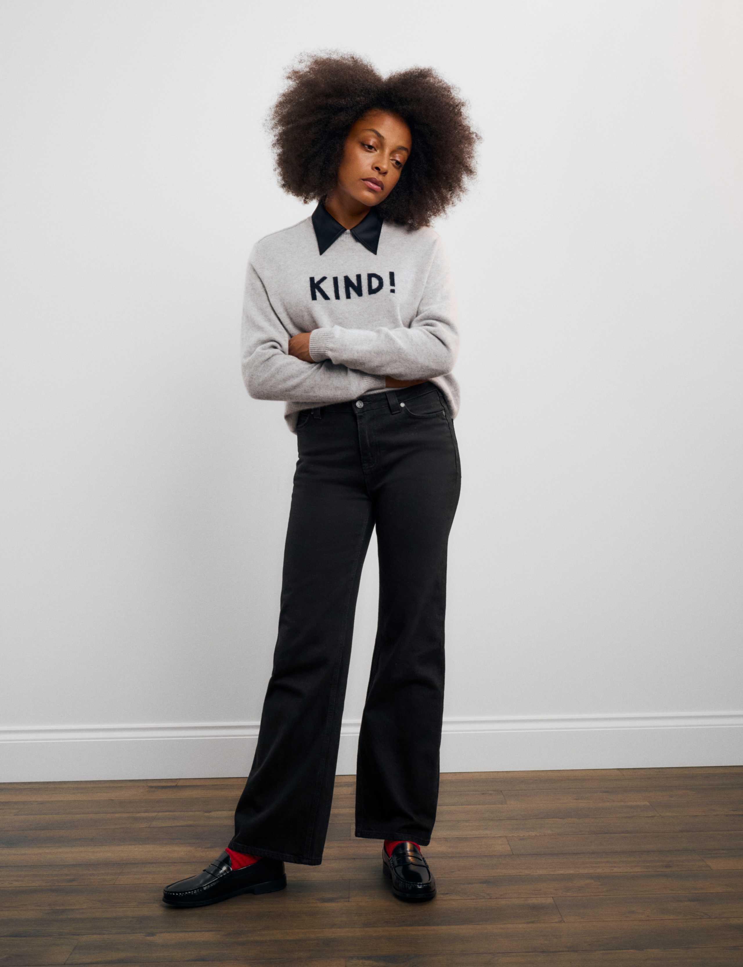 Cotton Rich High Waisted Wide Leg Jeans