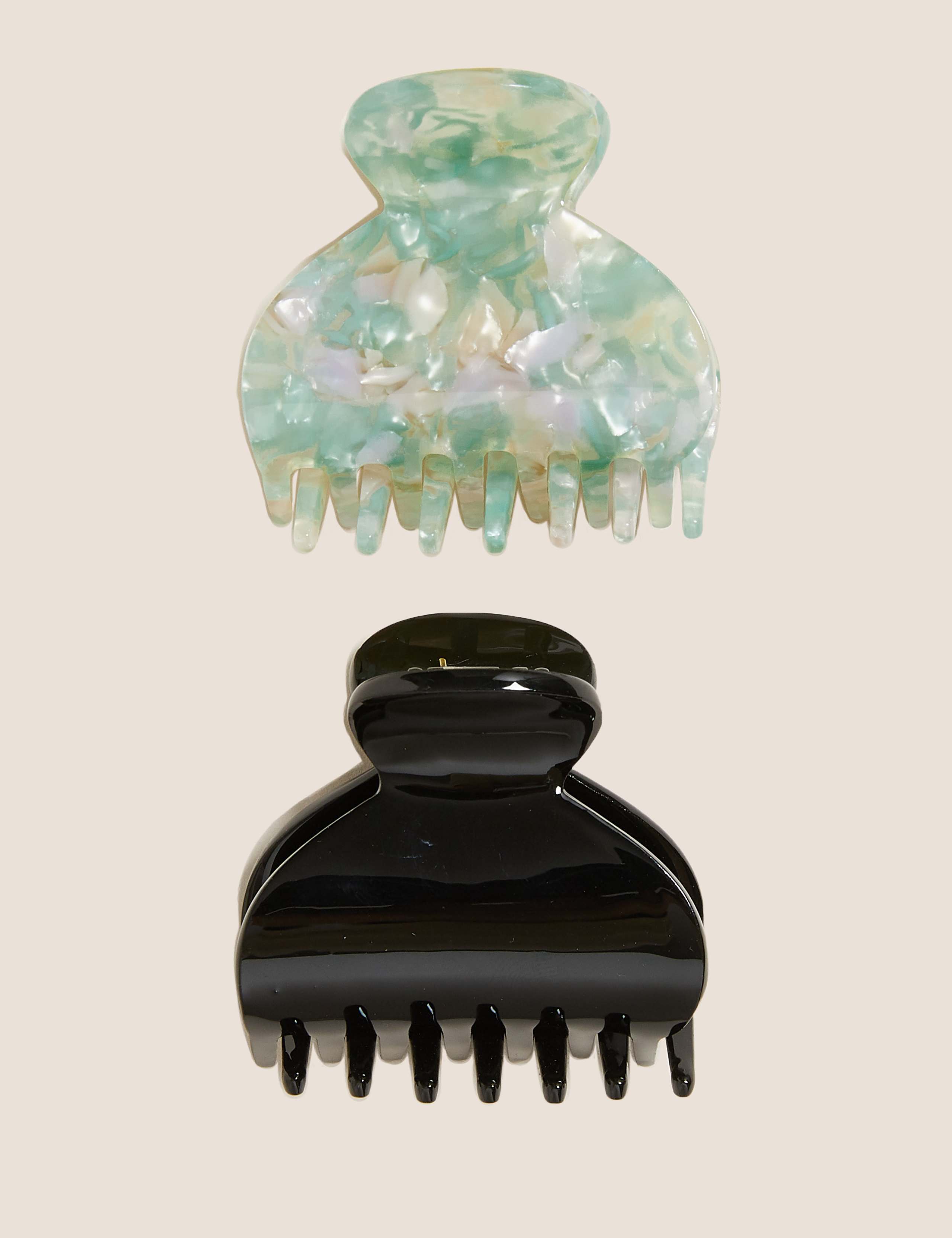 2 Pack Tortoiseshell Bulldog Hair Clips