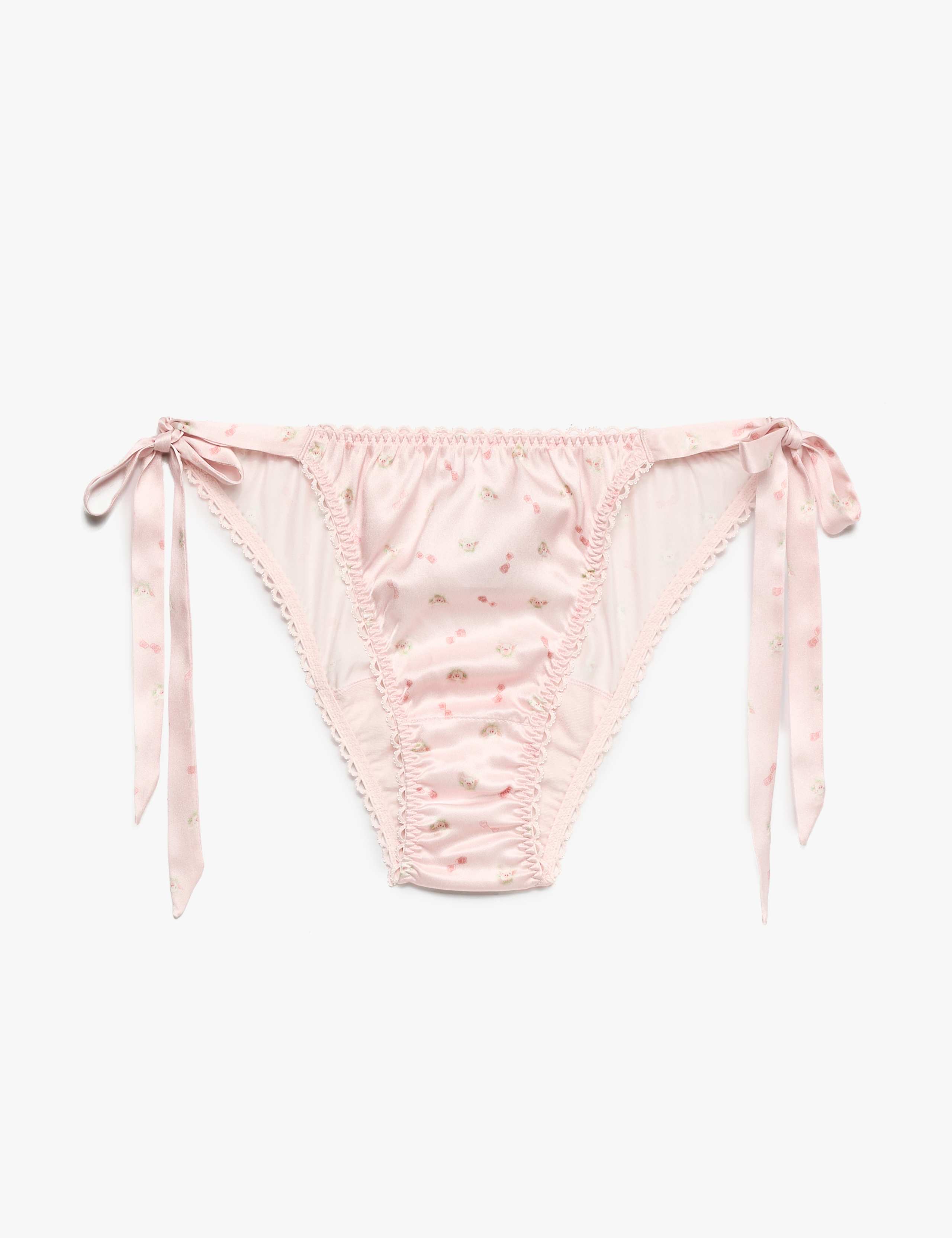 Pure Silk Tie Detail Knickers
