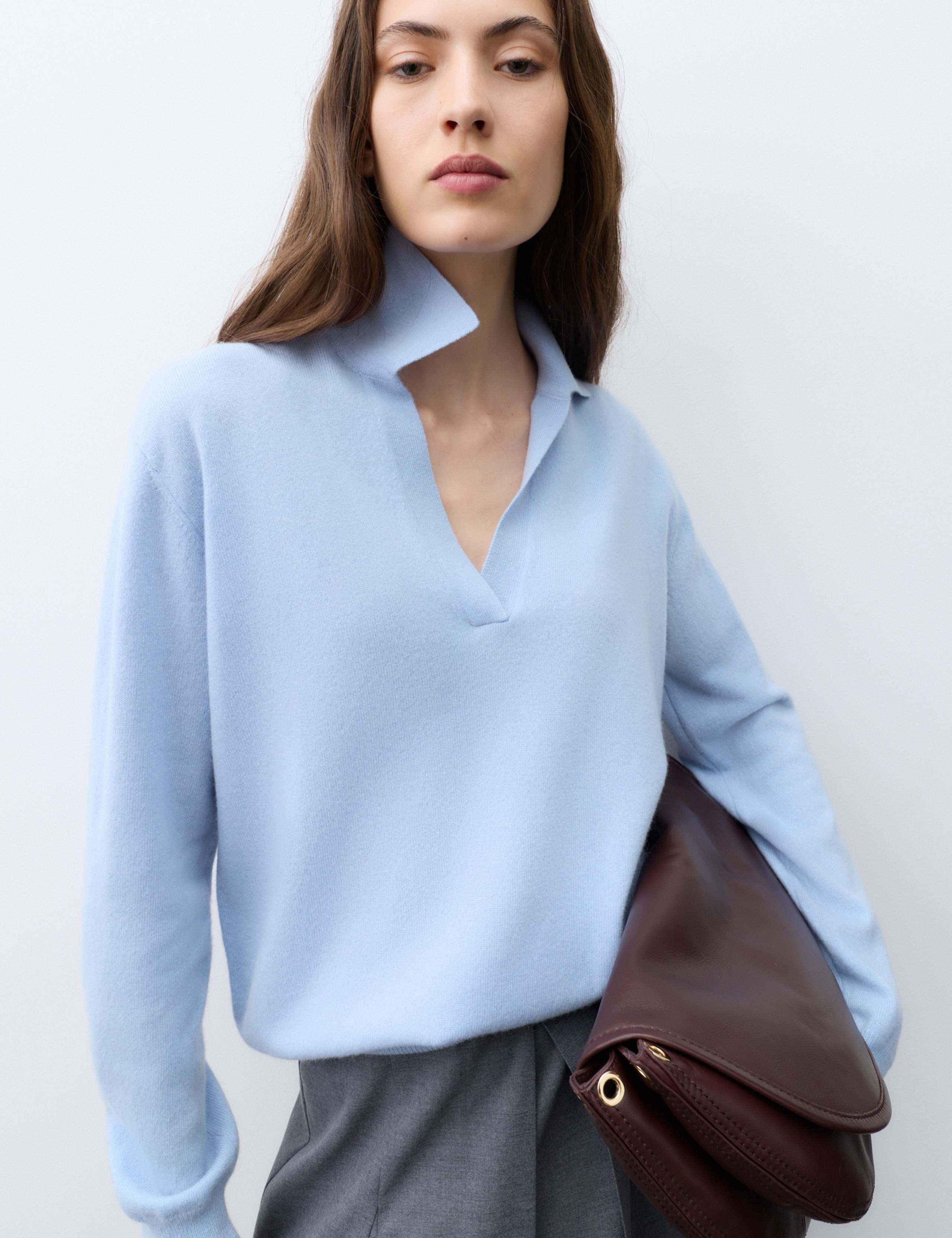 Pure Cashmere Relaxed Fit Knitted Top