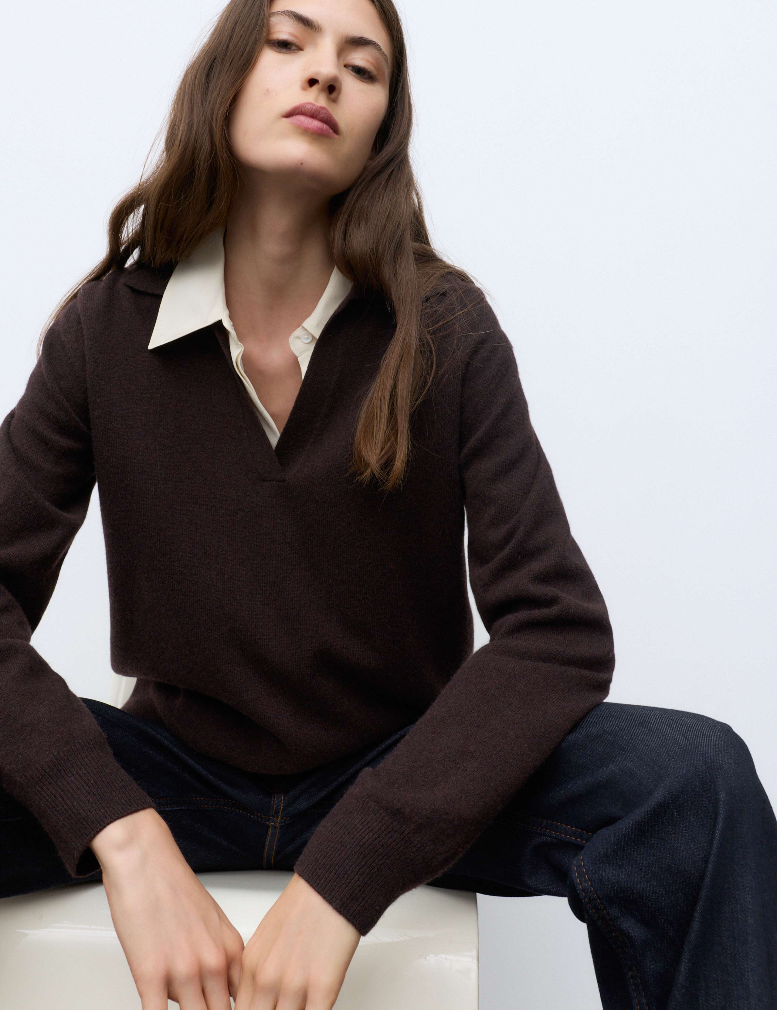 Pure Cashmere Relaxed Fit Knitted Top