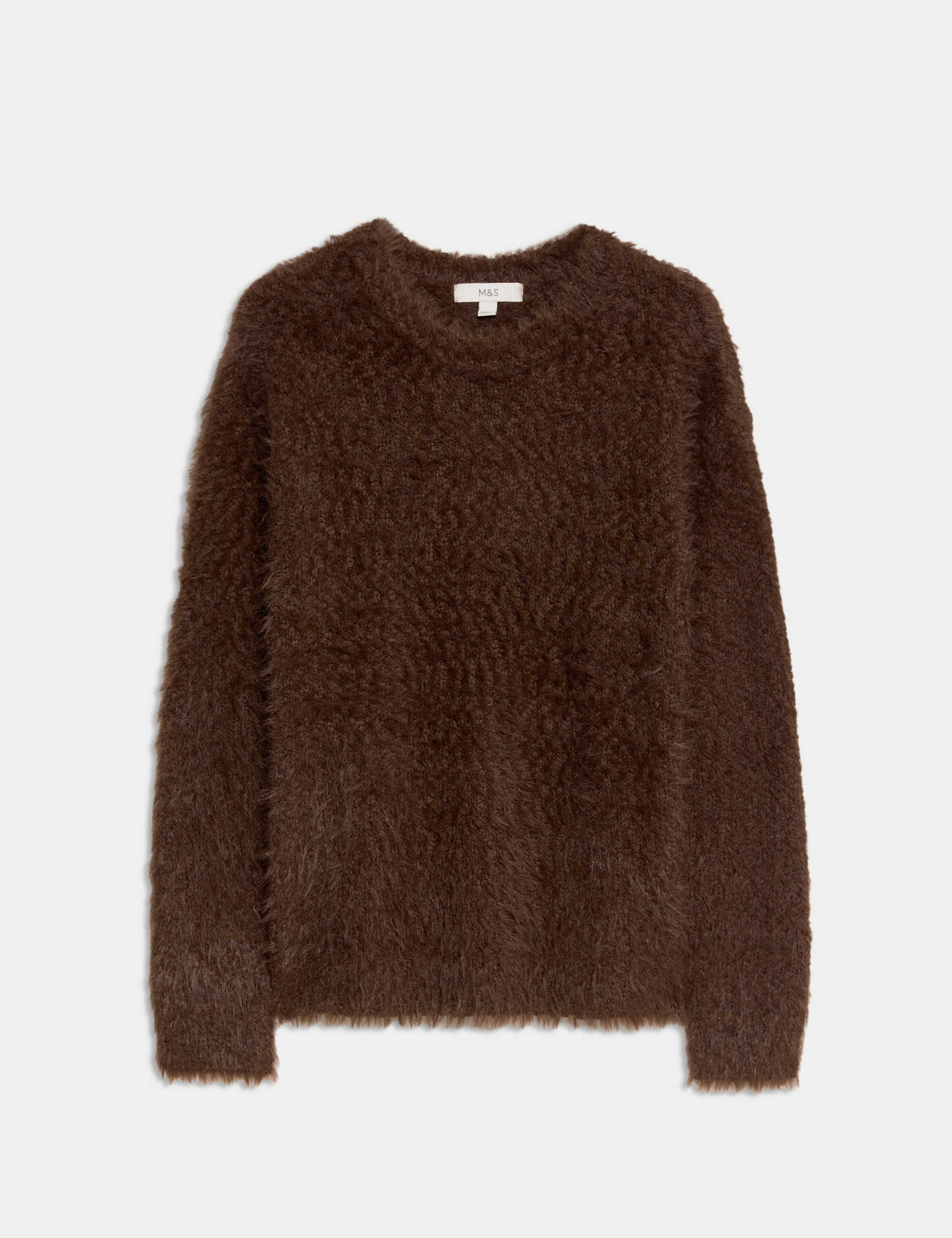 Textured Crew Neck Jumper