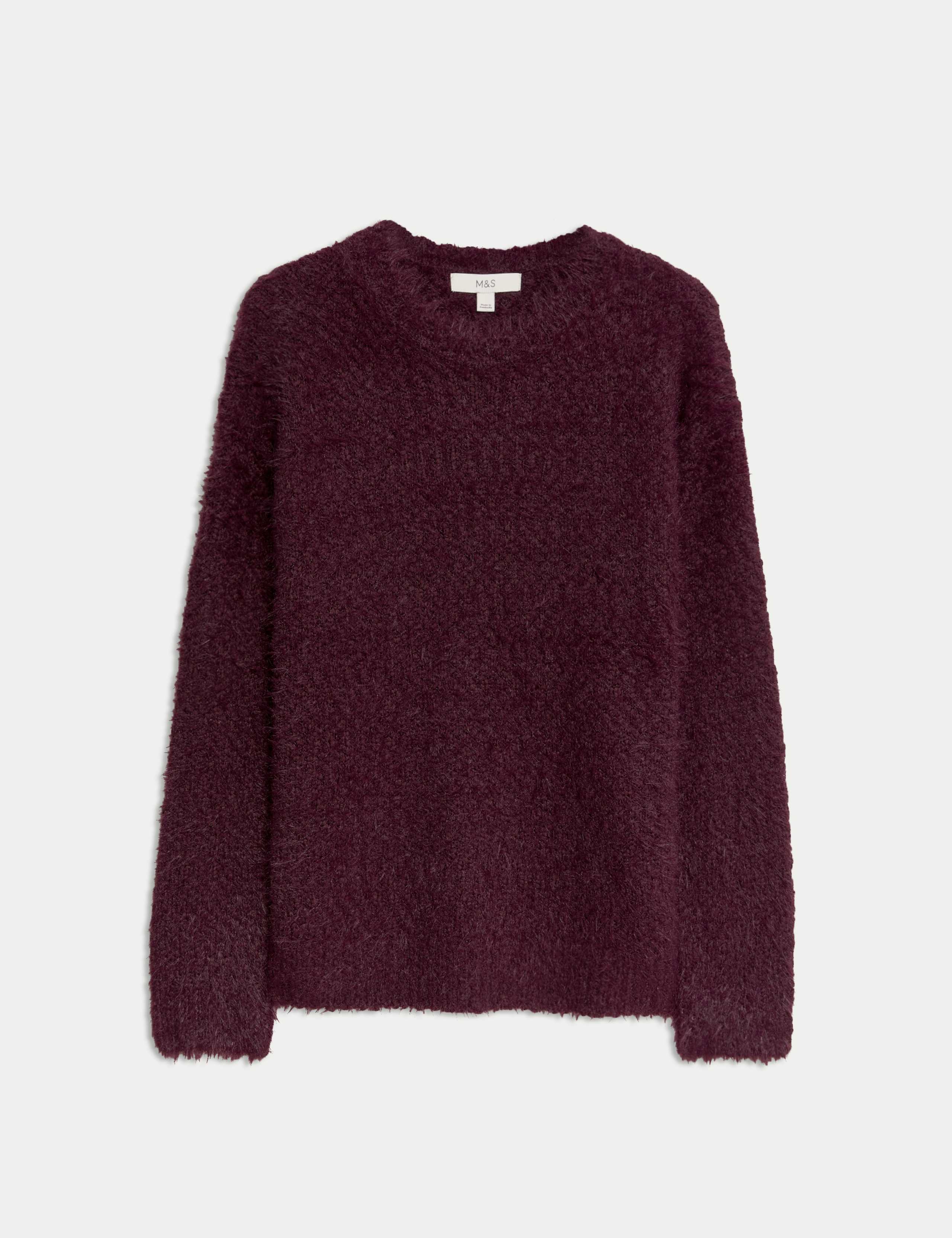 Textured Crew Neck Jumper