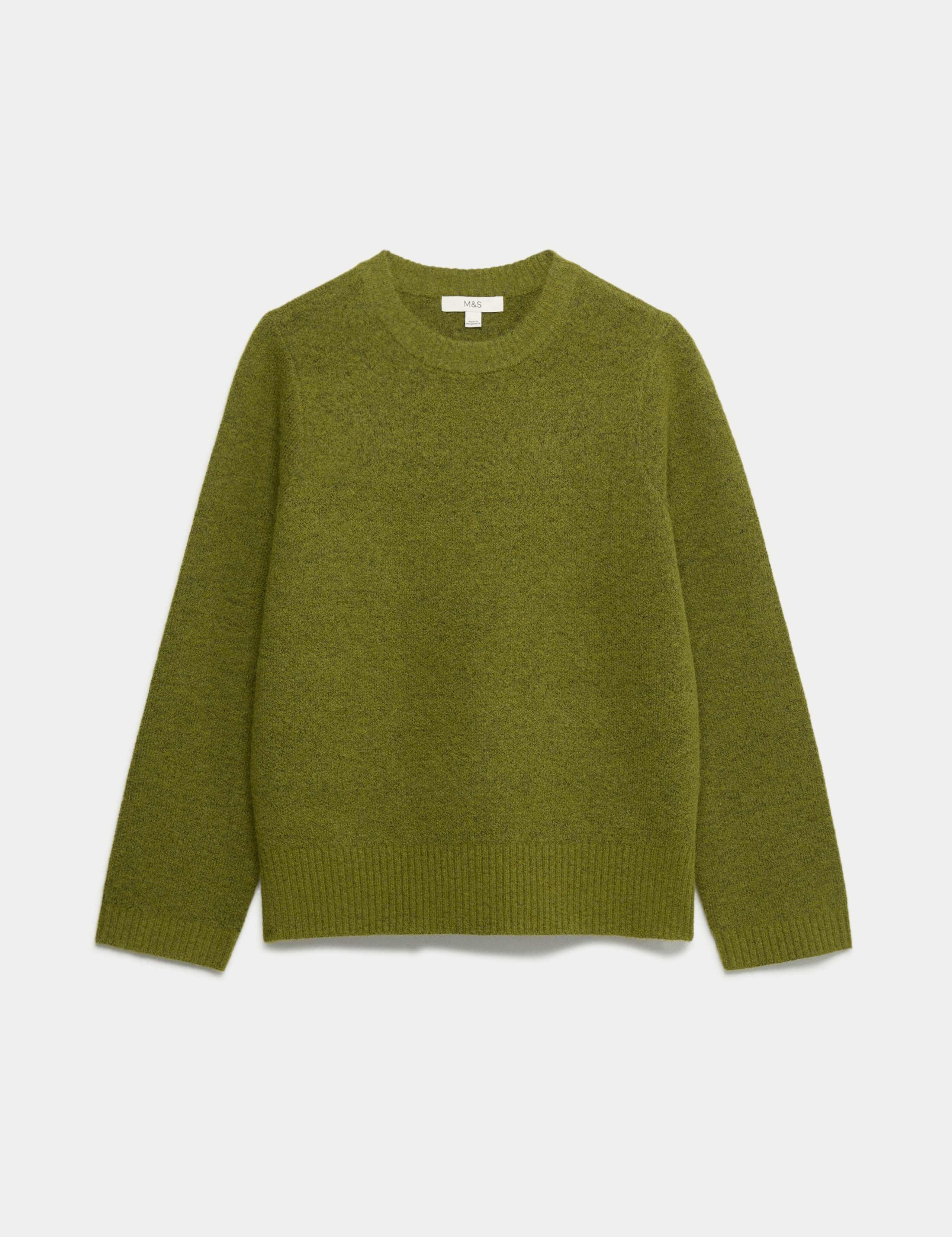 Crew Neck Relaxed Jumper with Wool