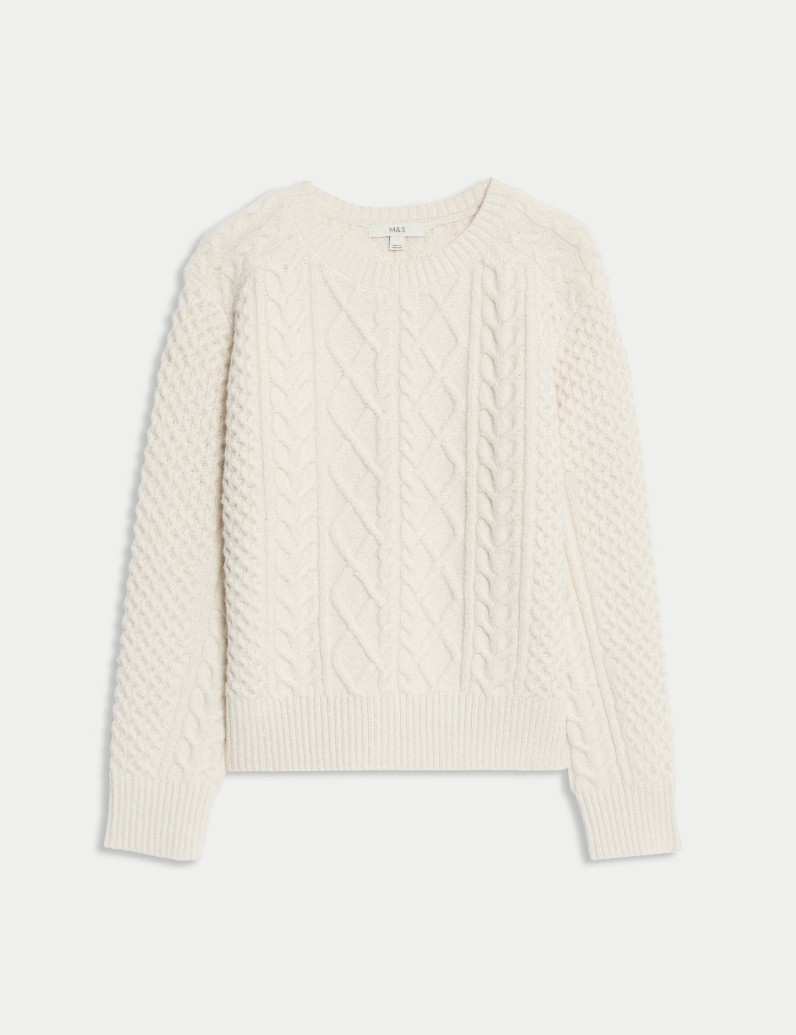 Cable Knit Jumper with Cotton