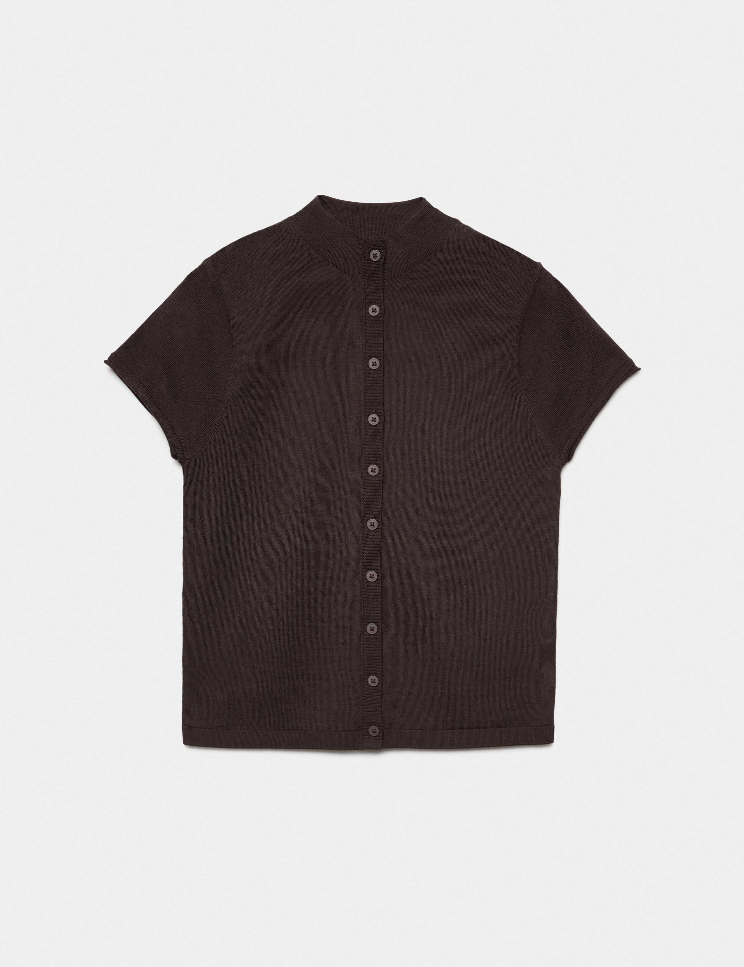 Pure Merino Wool Short Sleeve Cardigan