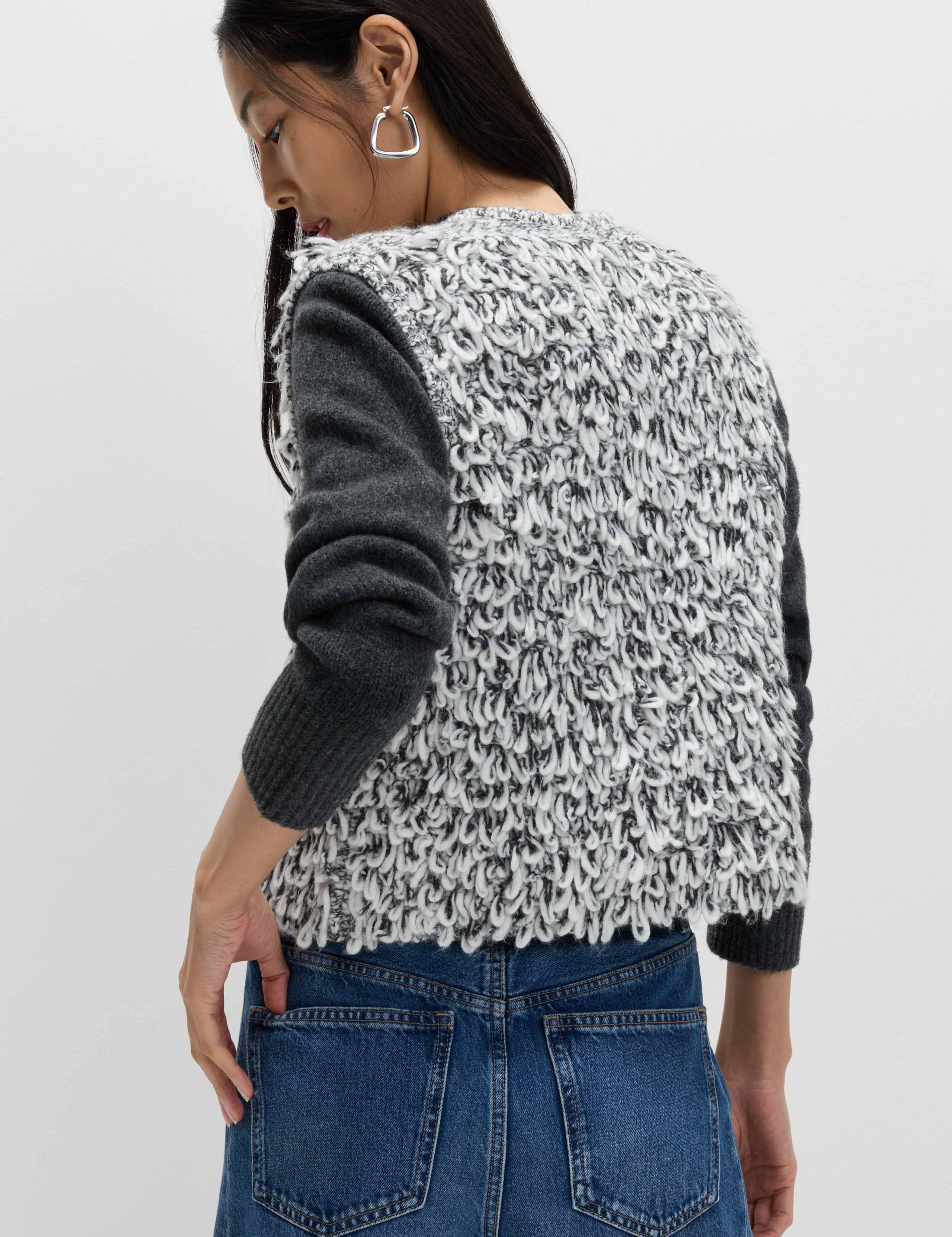 Textured Slub Slim Fit Waistcoat with Wool