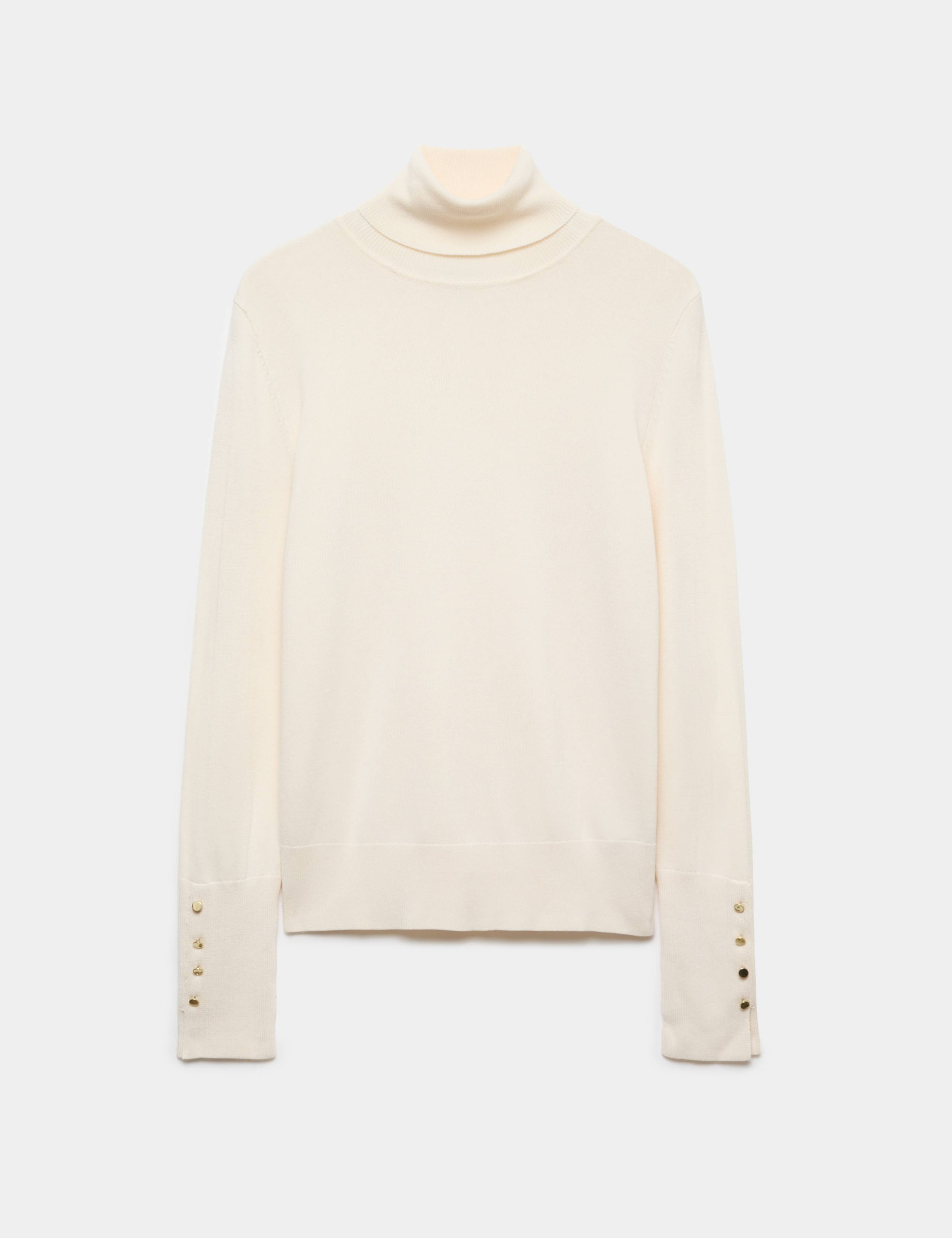 Slim Fit Roll Neck Fitted Jumper