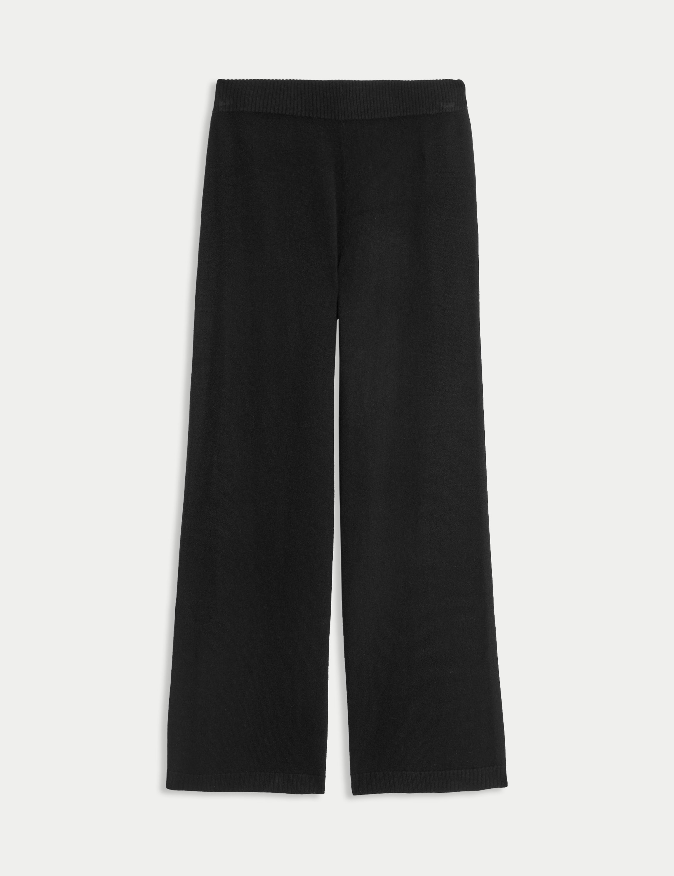 Pure Cashmere Wide Leg Trousers
