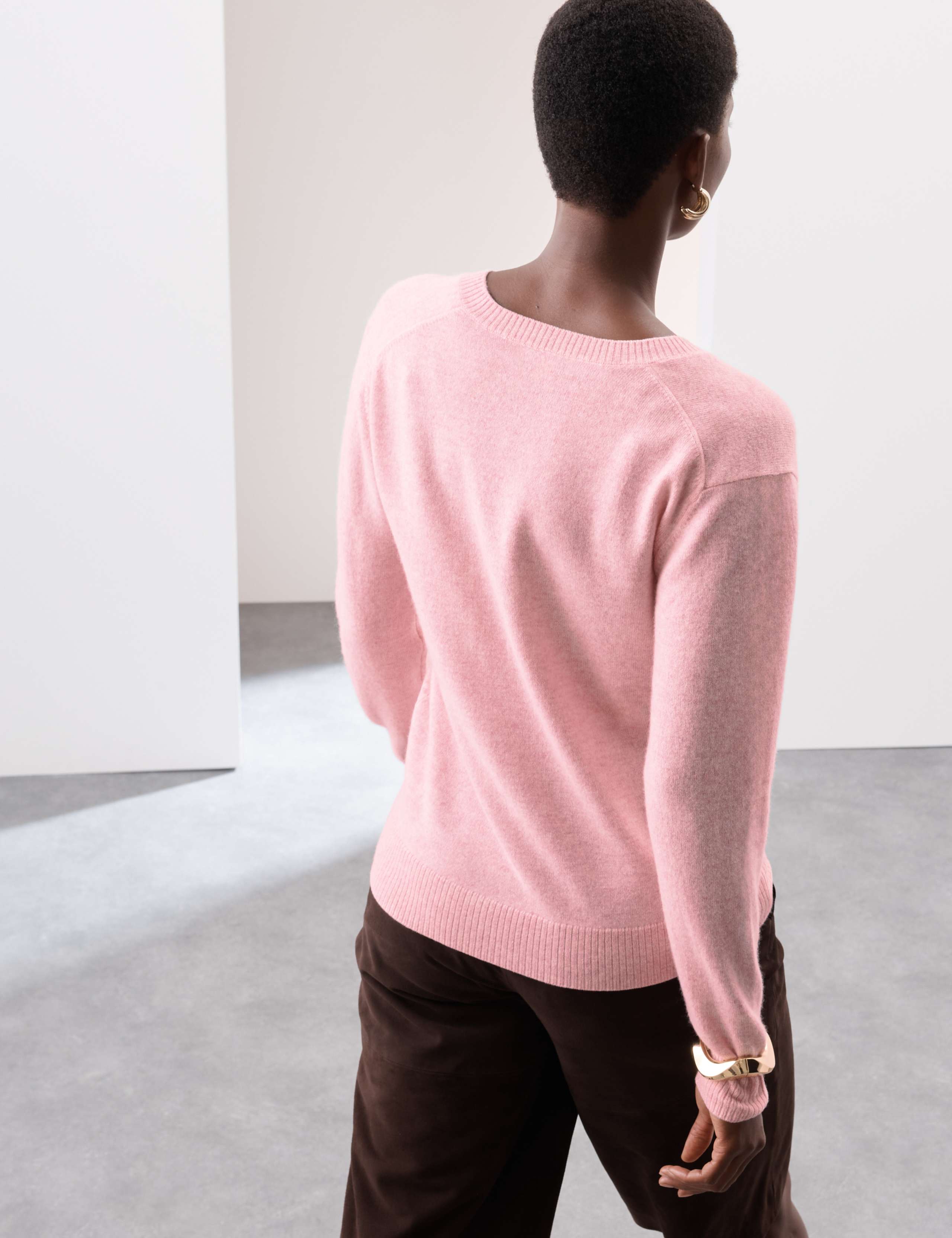 Pure Cashmere V-Neck Jumper