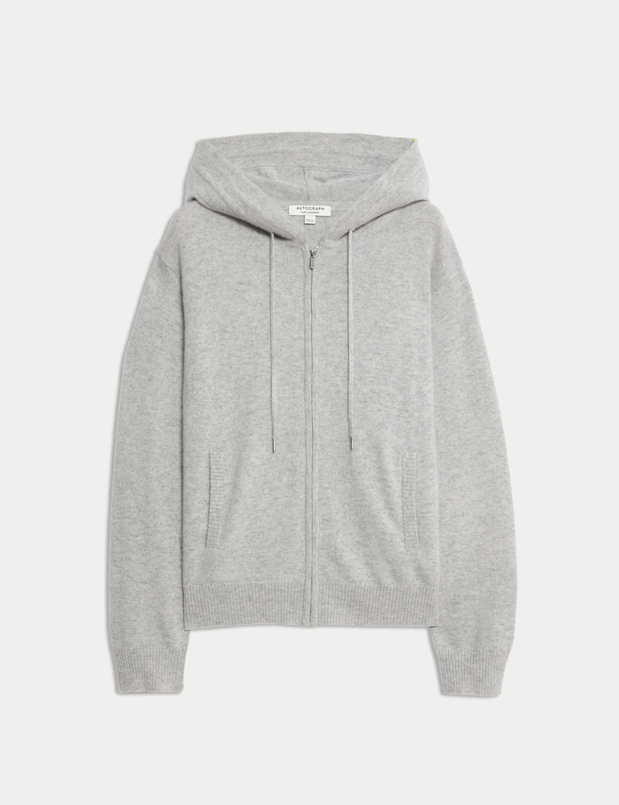 Pure Cashmere Zip Up Hoodie