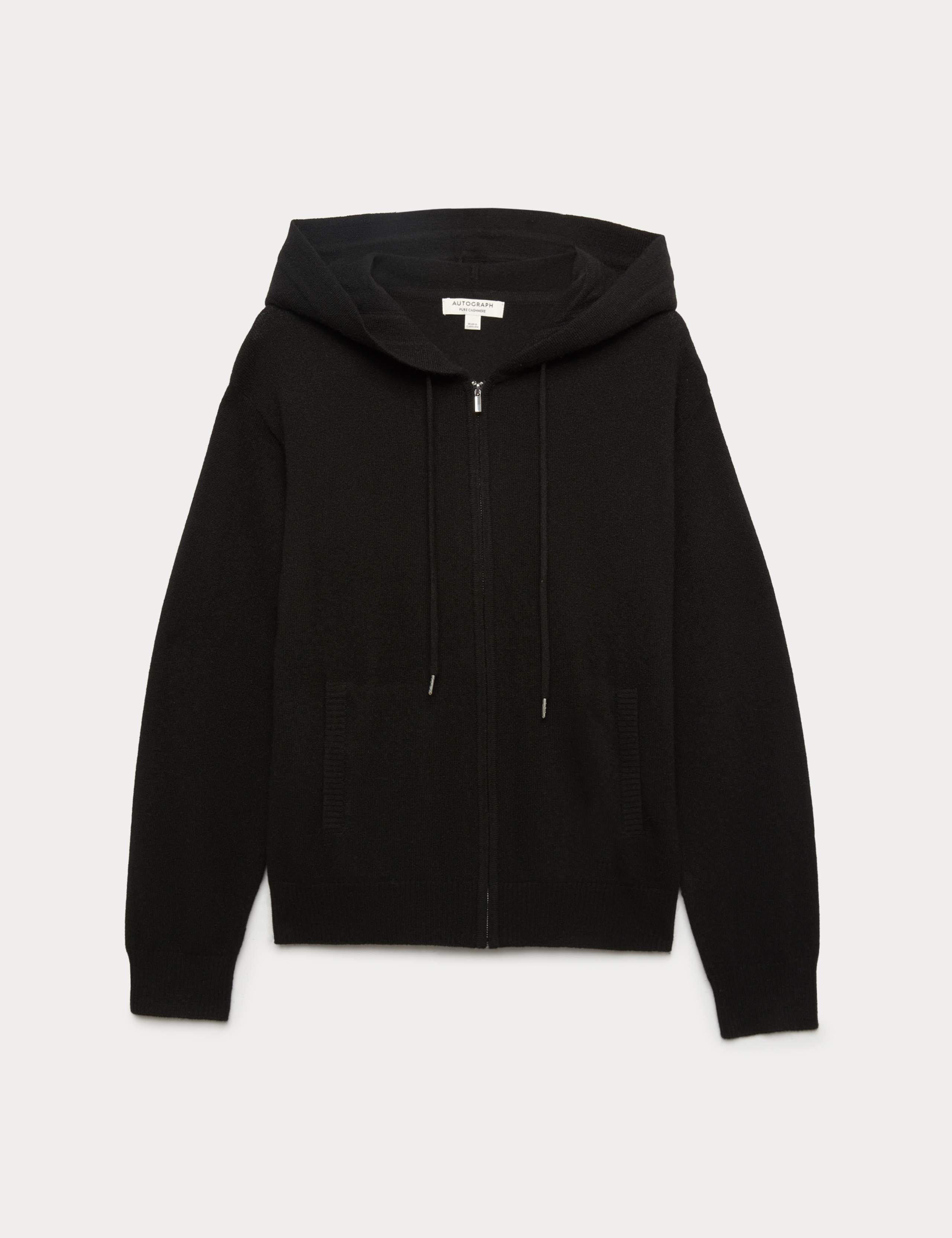 Pure Cashmere Zip Up Hoodie