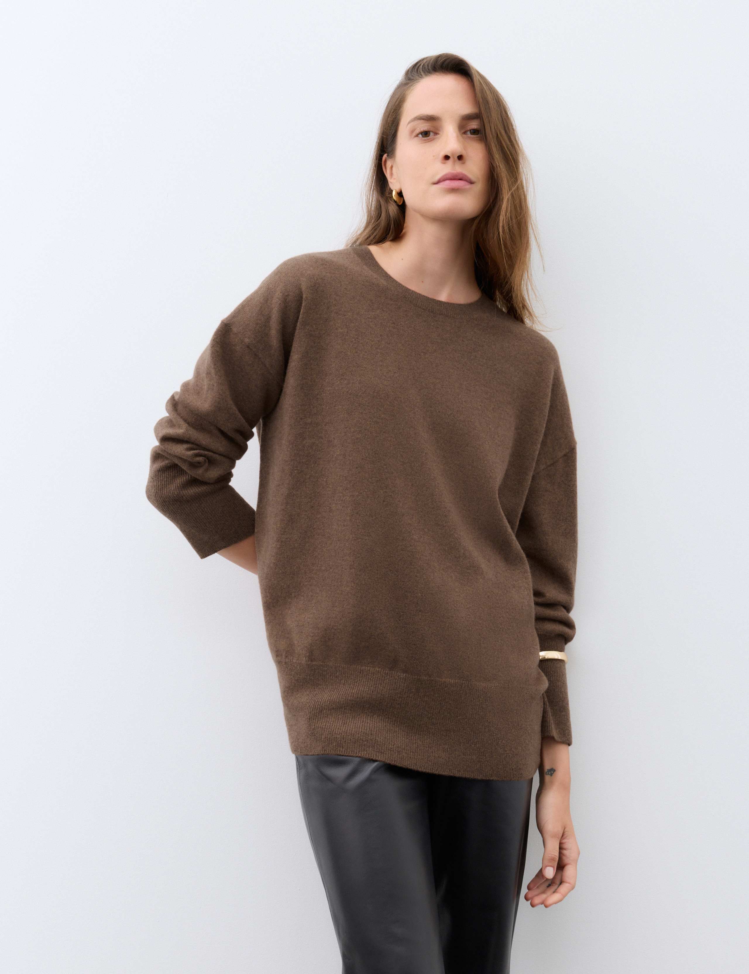 Pure Cashmere Longline Jumper