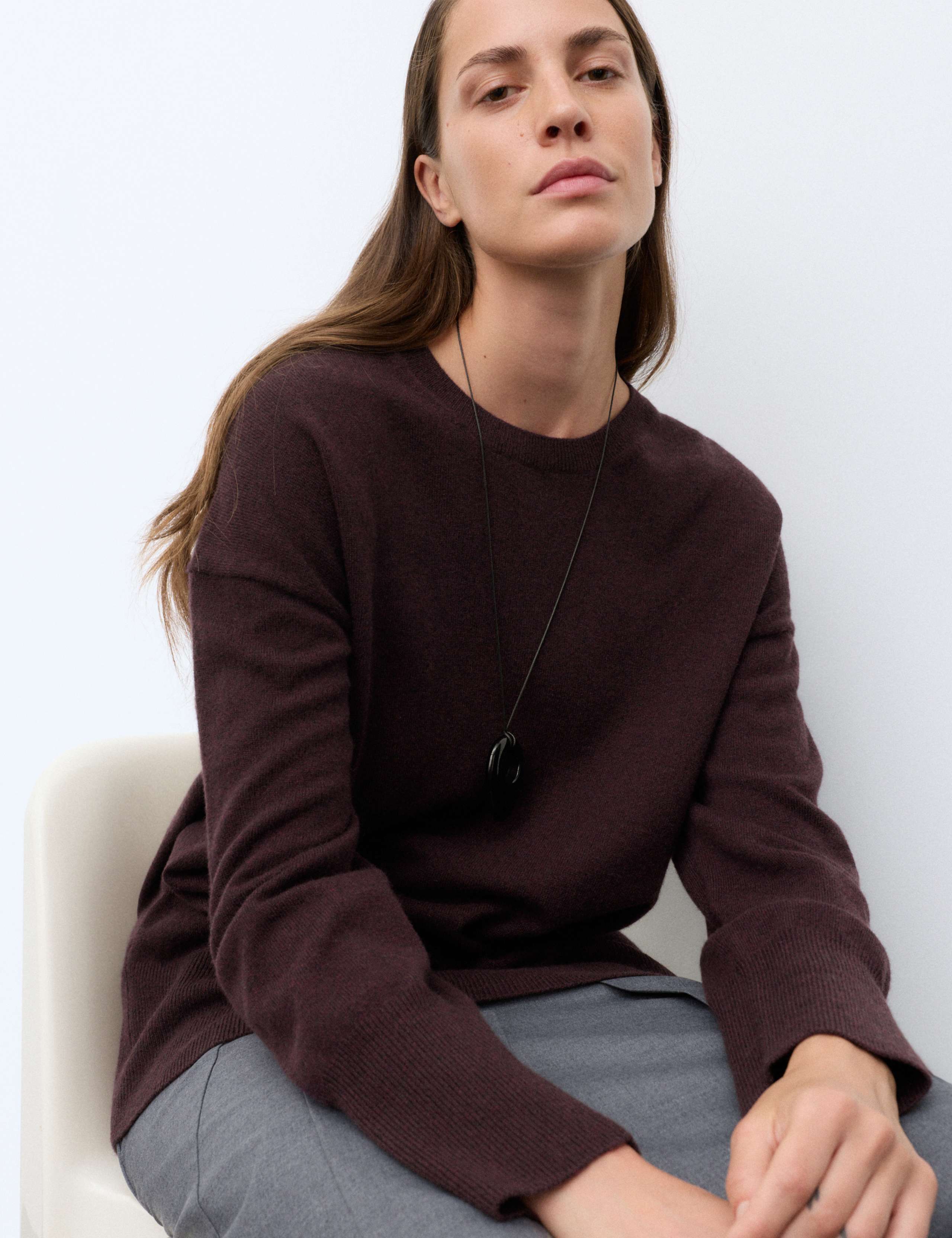 Pure Cashmere Longline Jumper