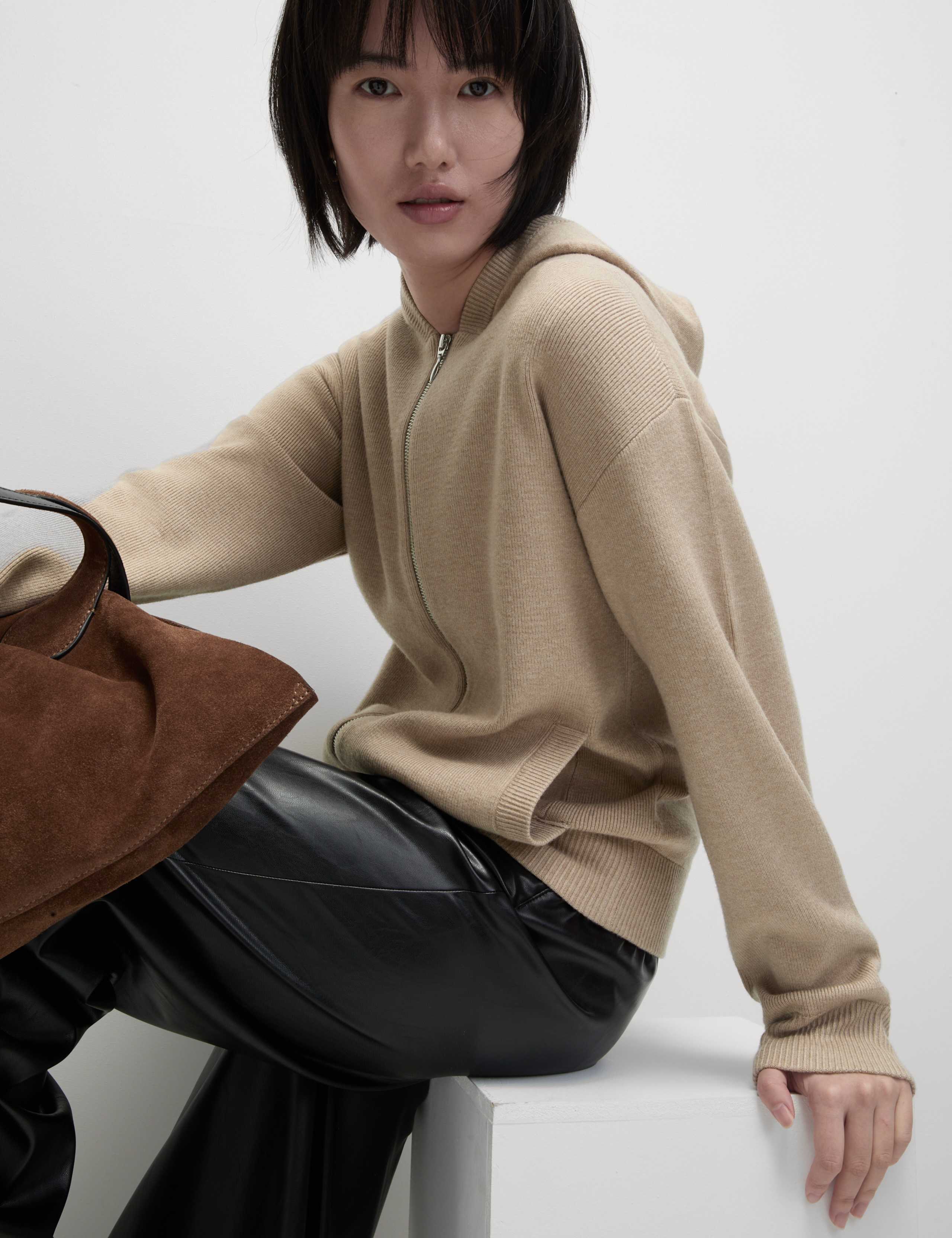 Soft Touch Two Tone Slim Fit Hoodie
