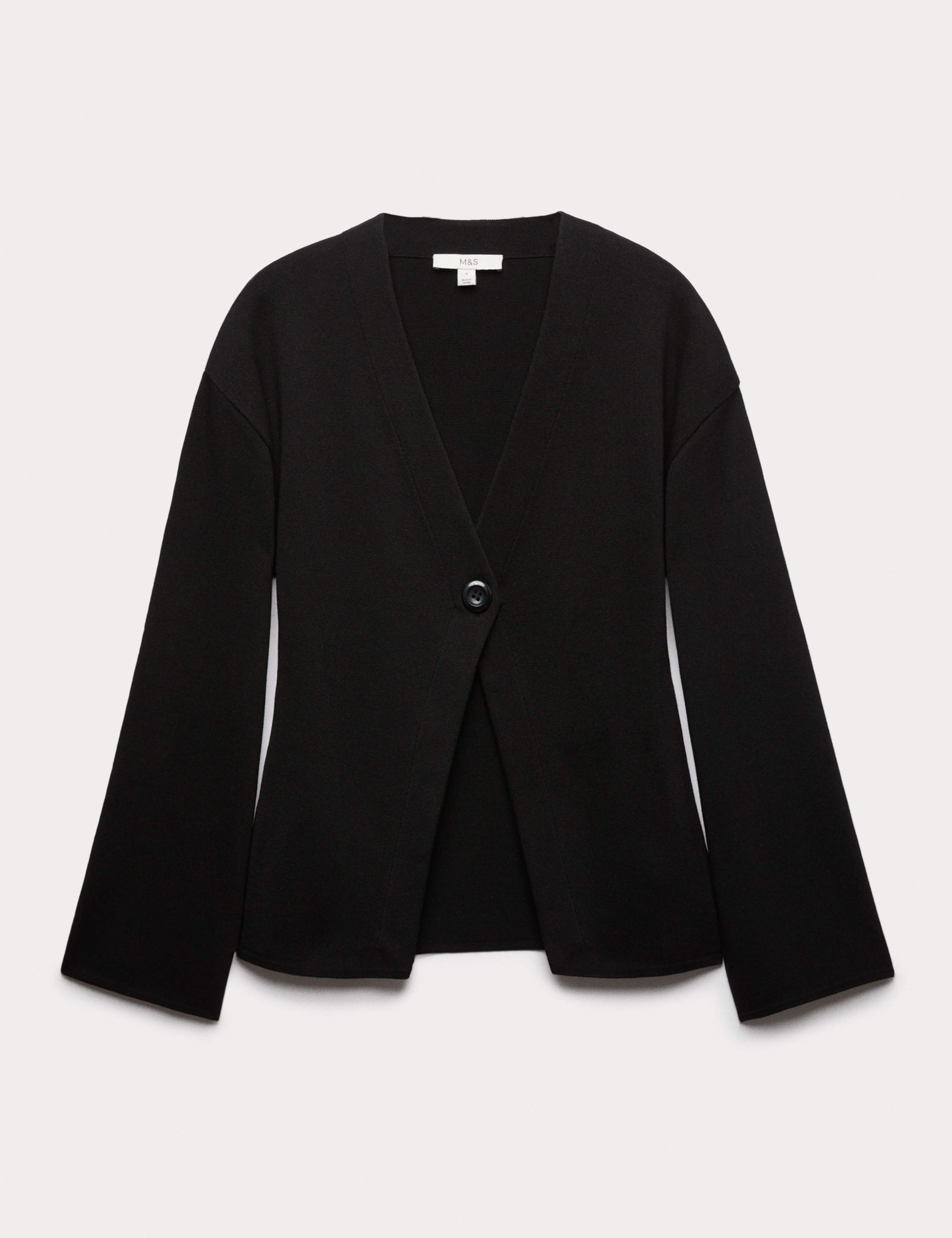 Soft Touch V-Neck Knitted Jacket