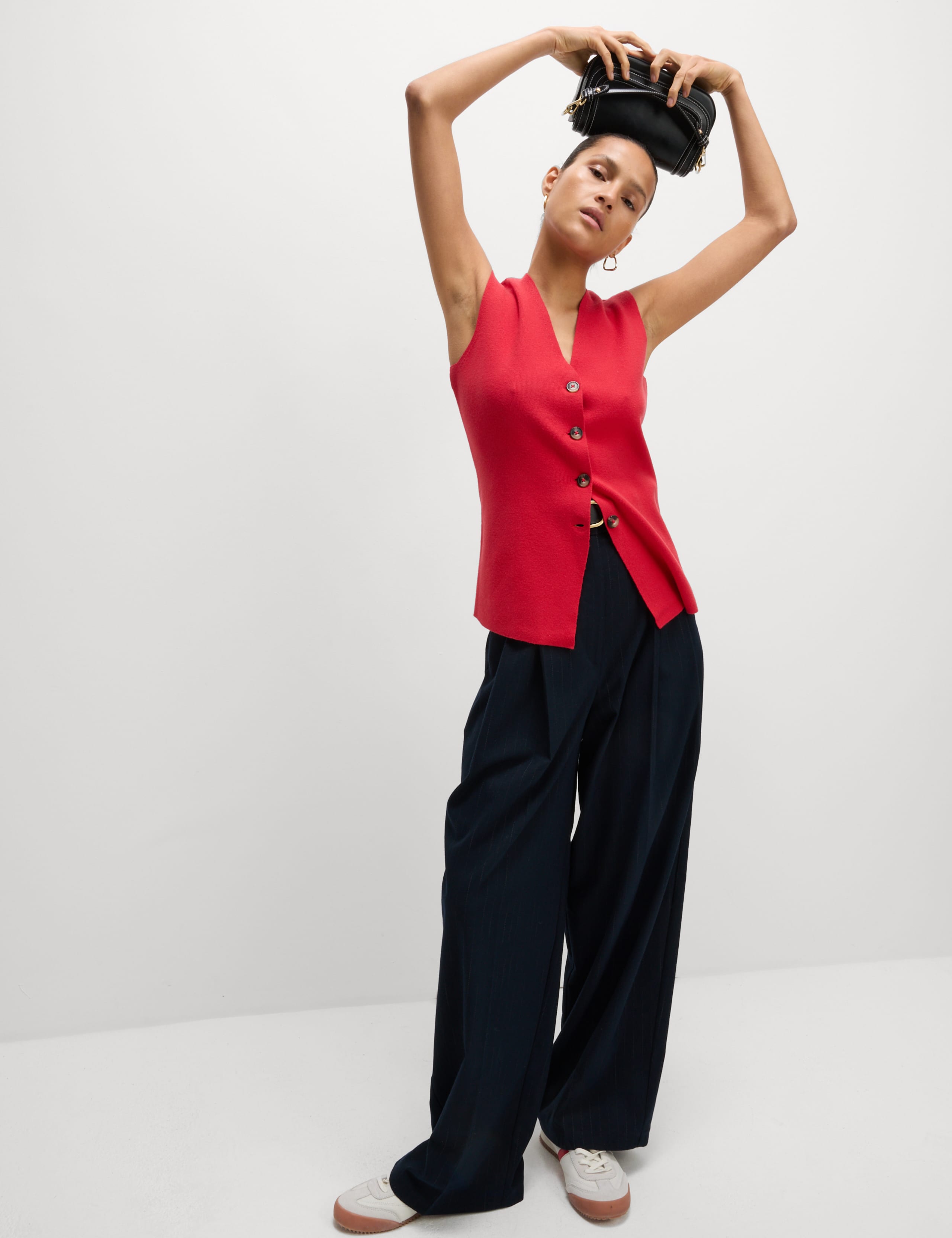 Soft Touch V-Neck Knitted Waistcoat
