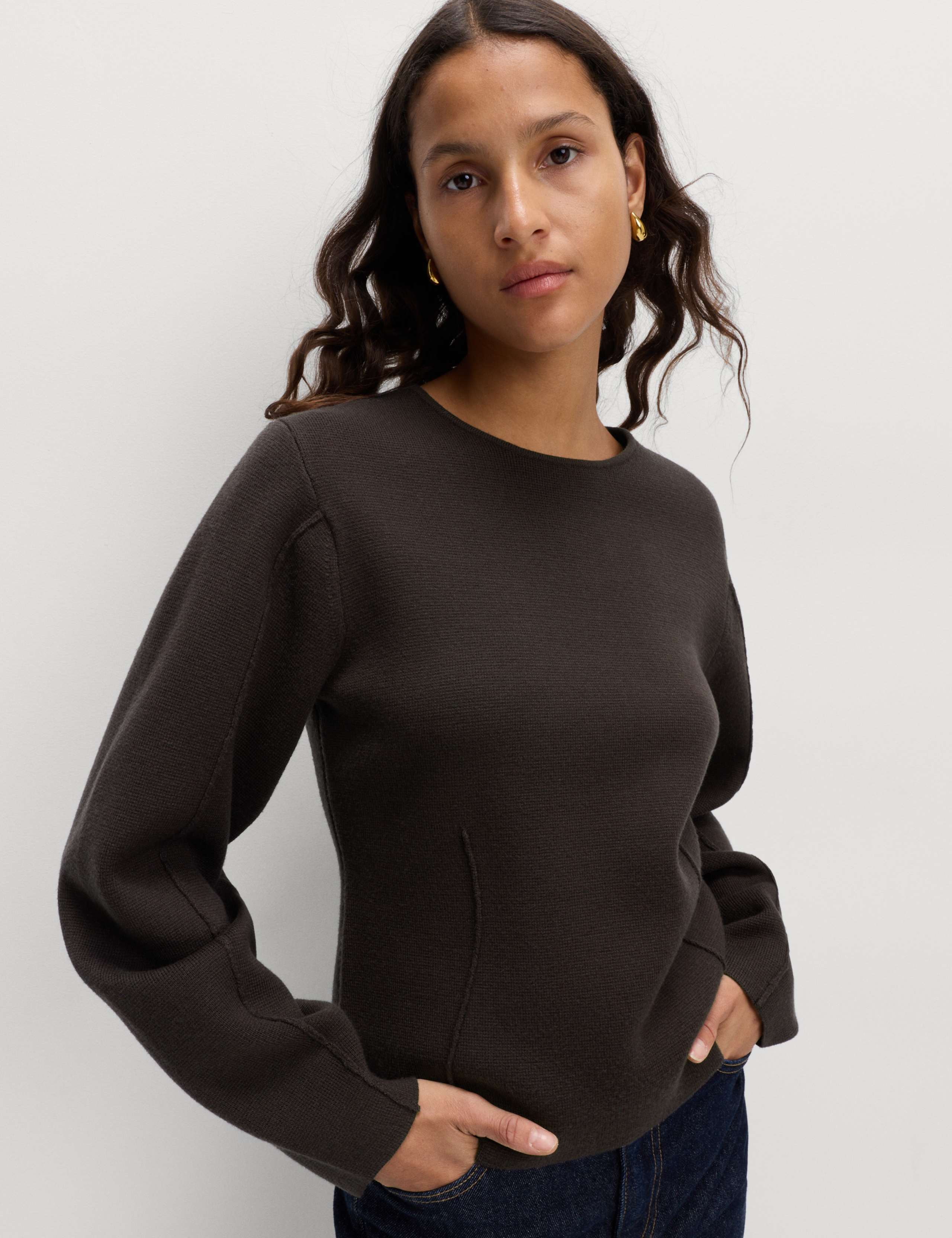 Soft Touch Waisted Slim Fit Jumper