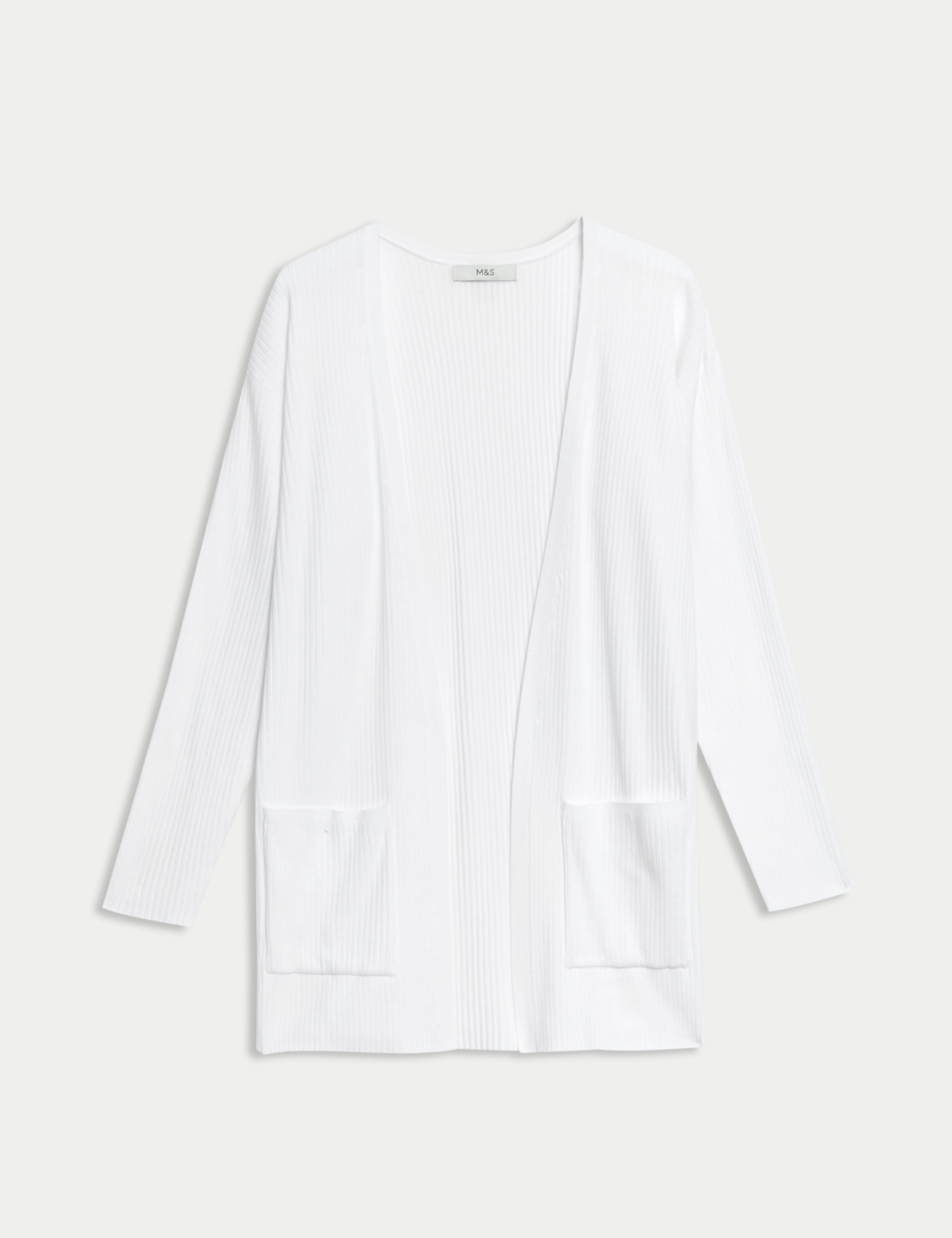 Ribbed Edge to Edge Longline Cardigan