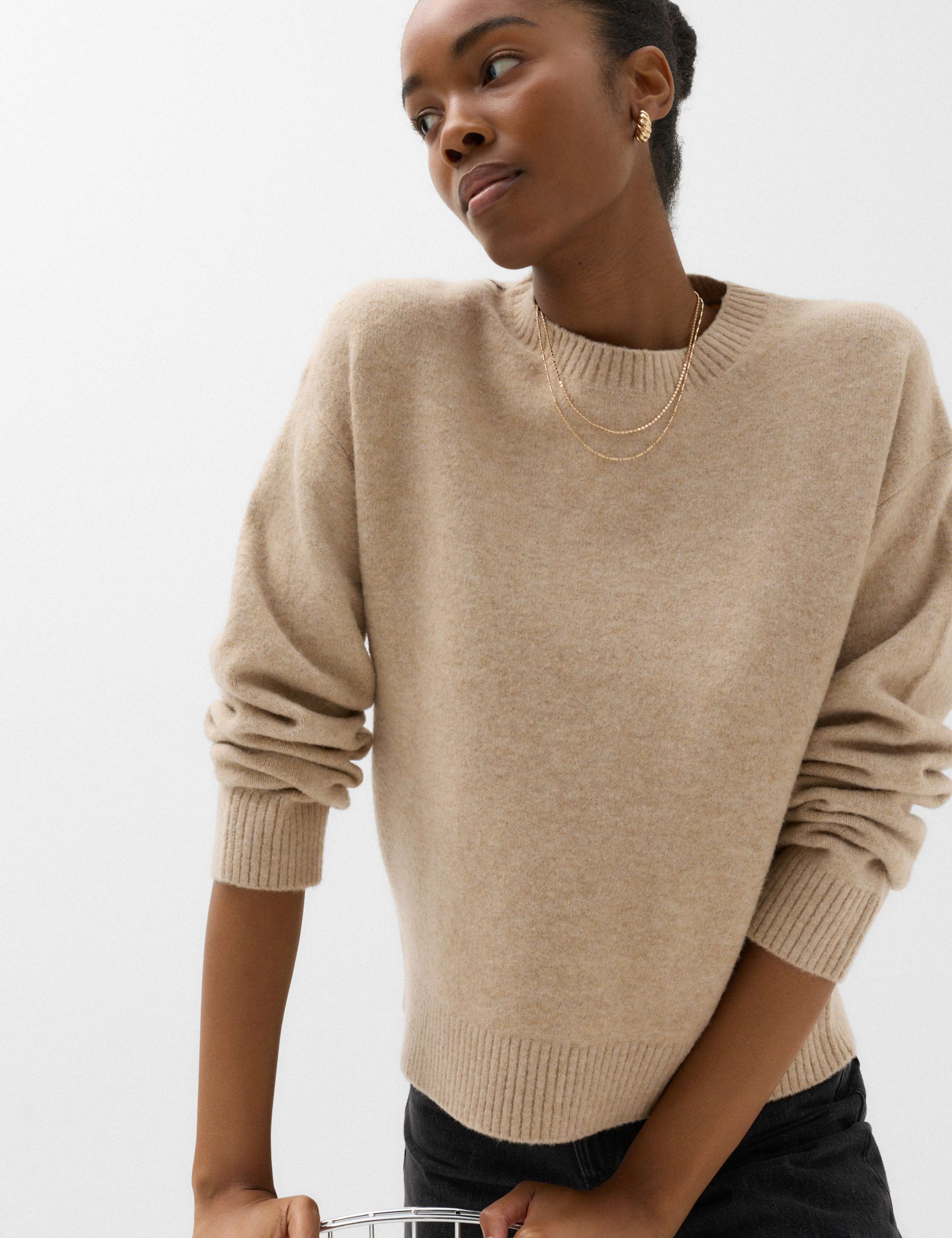 Crew Neck Jumper with Wool