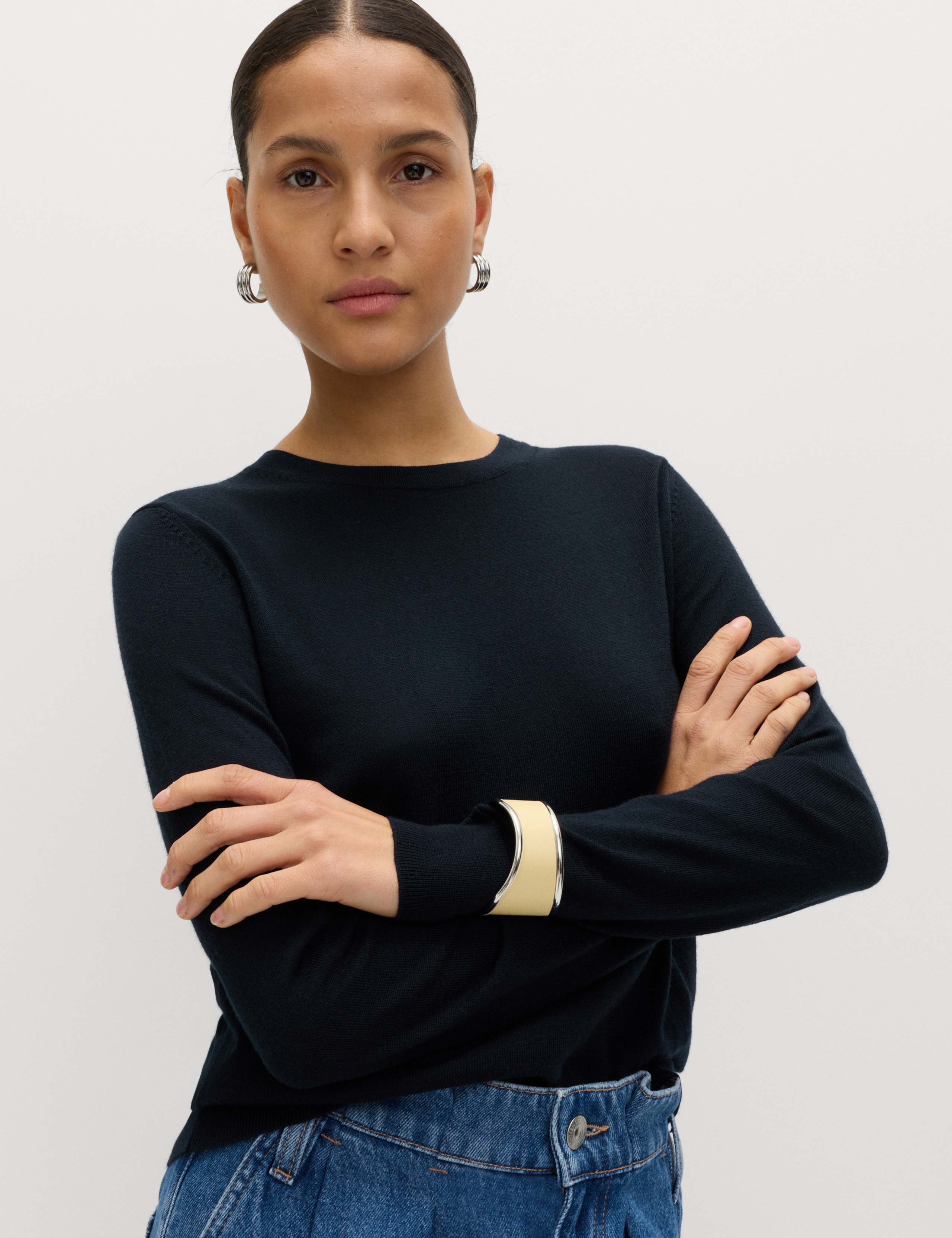 Pure Merino Wool Crew Neck Jumper