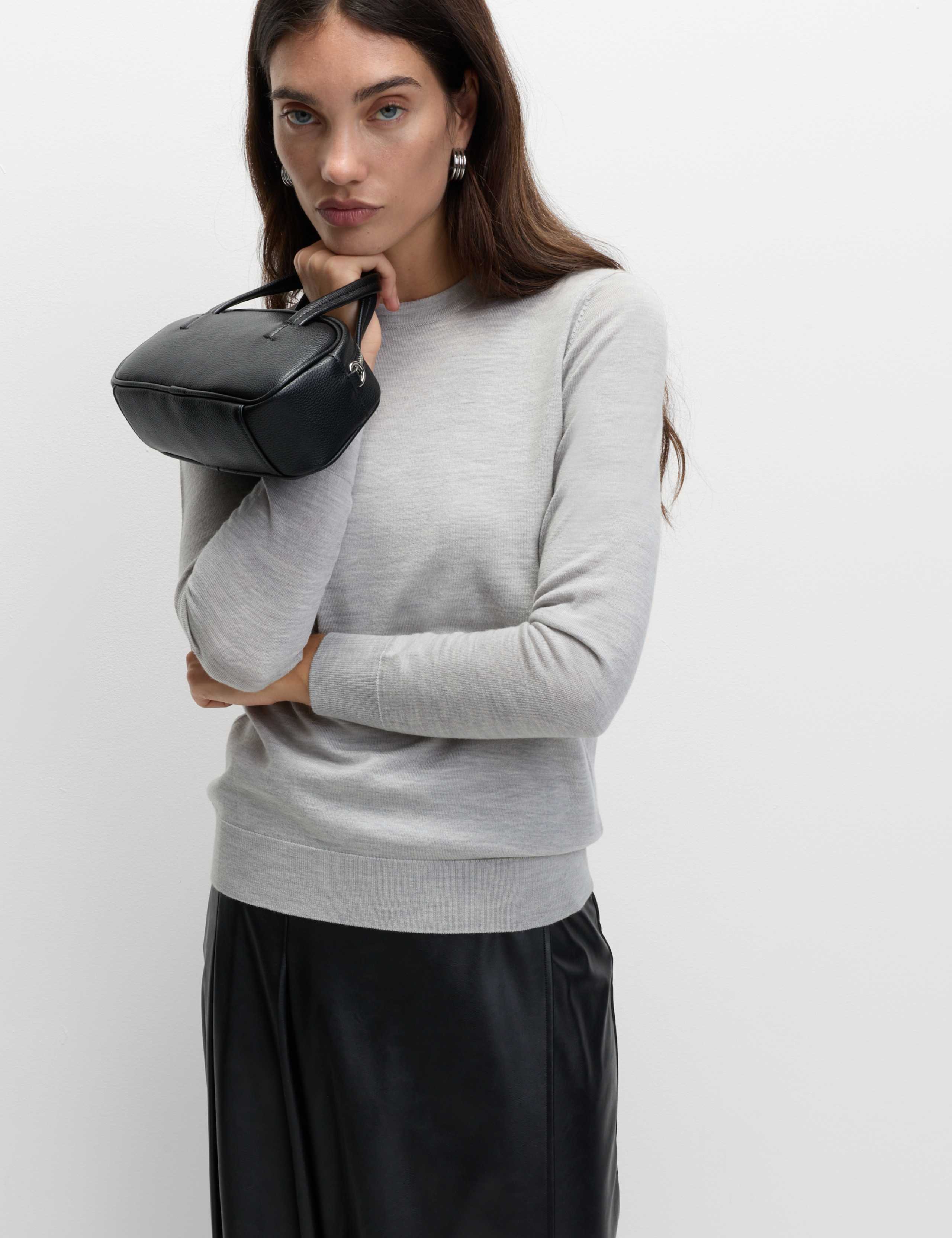 Pure Merino Wool Crew Neck Jumper