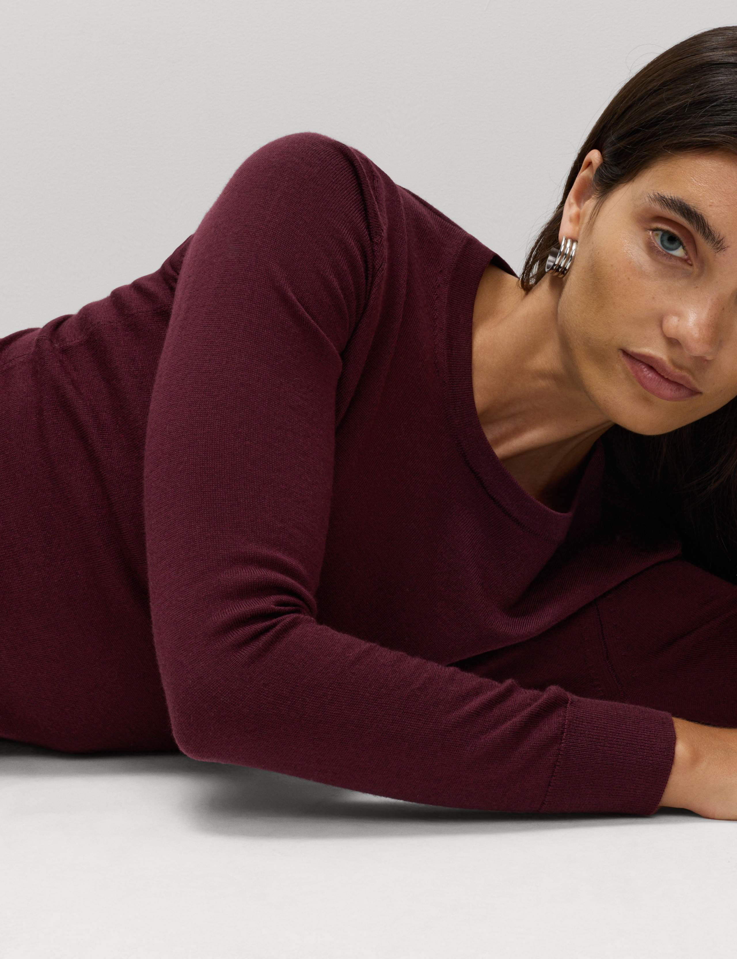 Pure Merino Wool Crew Neck Jumper