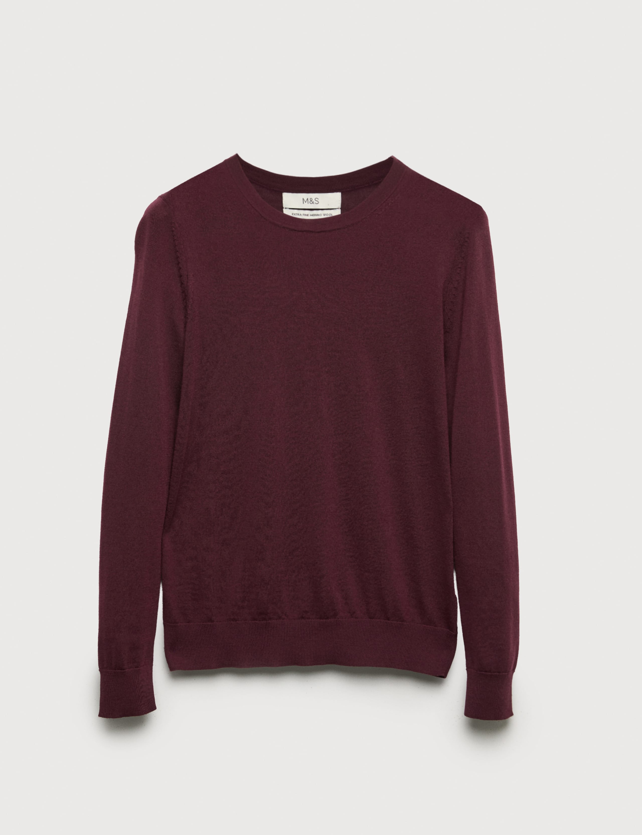 Pure Merino Wool Crew Neck Jumper
