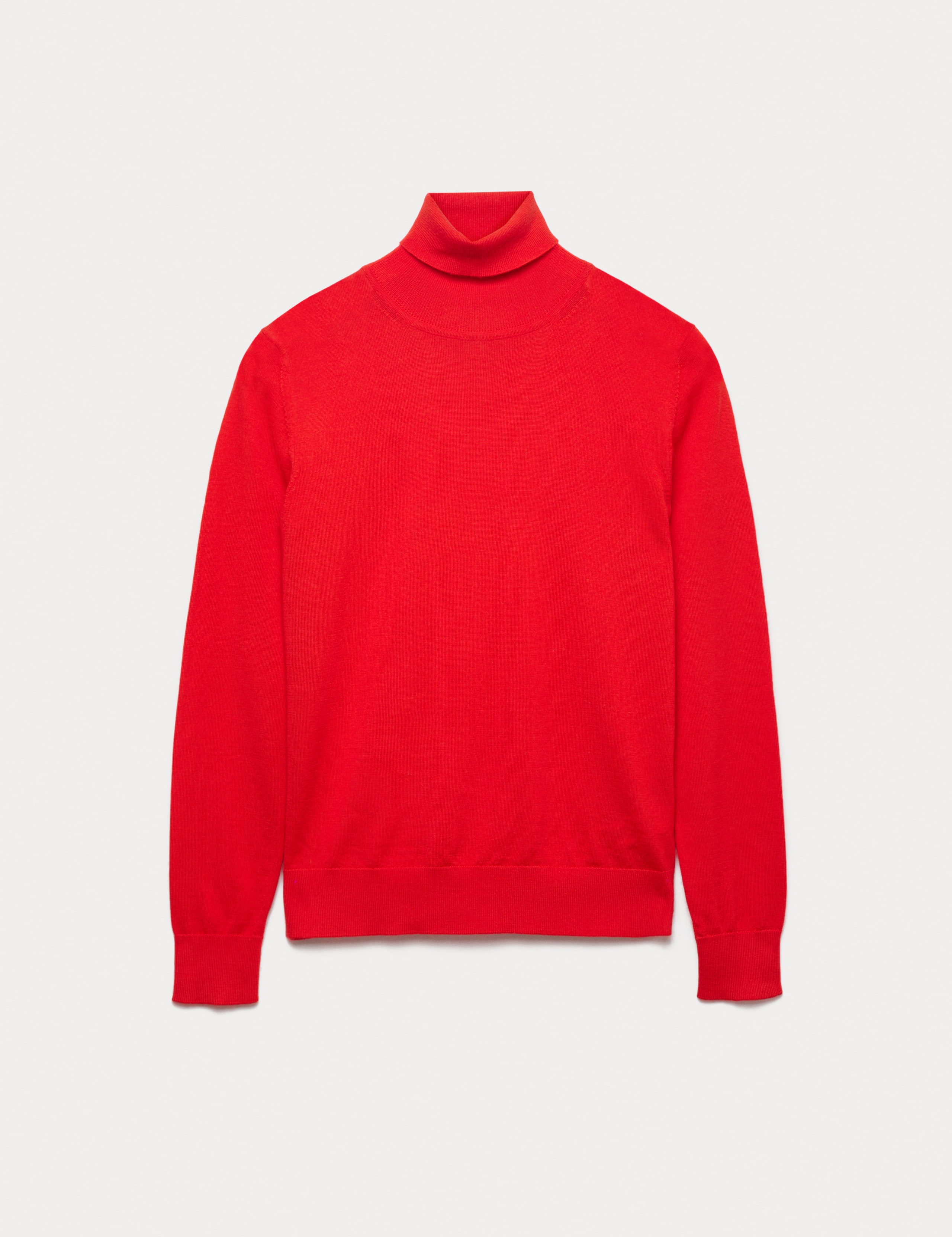 Pure Merino Wool Roll Neck Jumper
