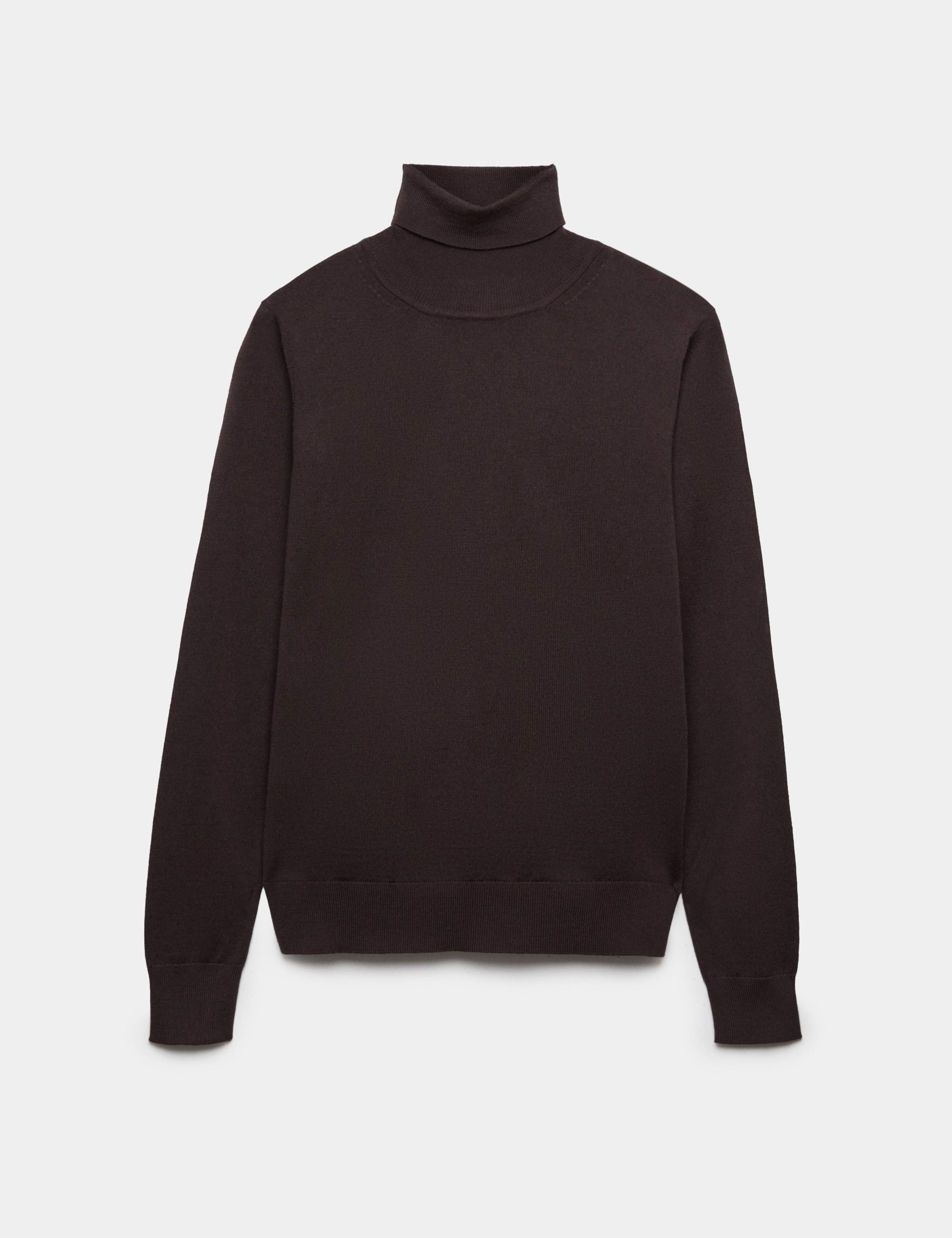 Pure Merino Wool Roll Neck Jumper