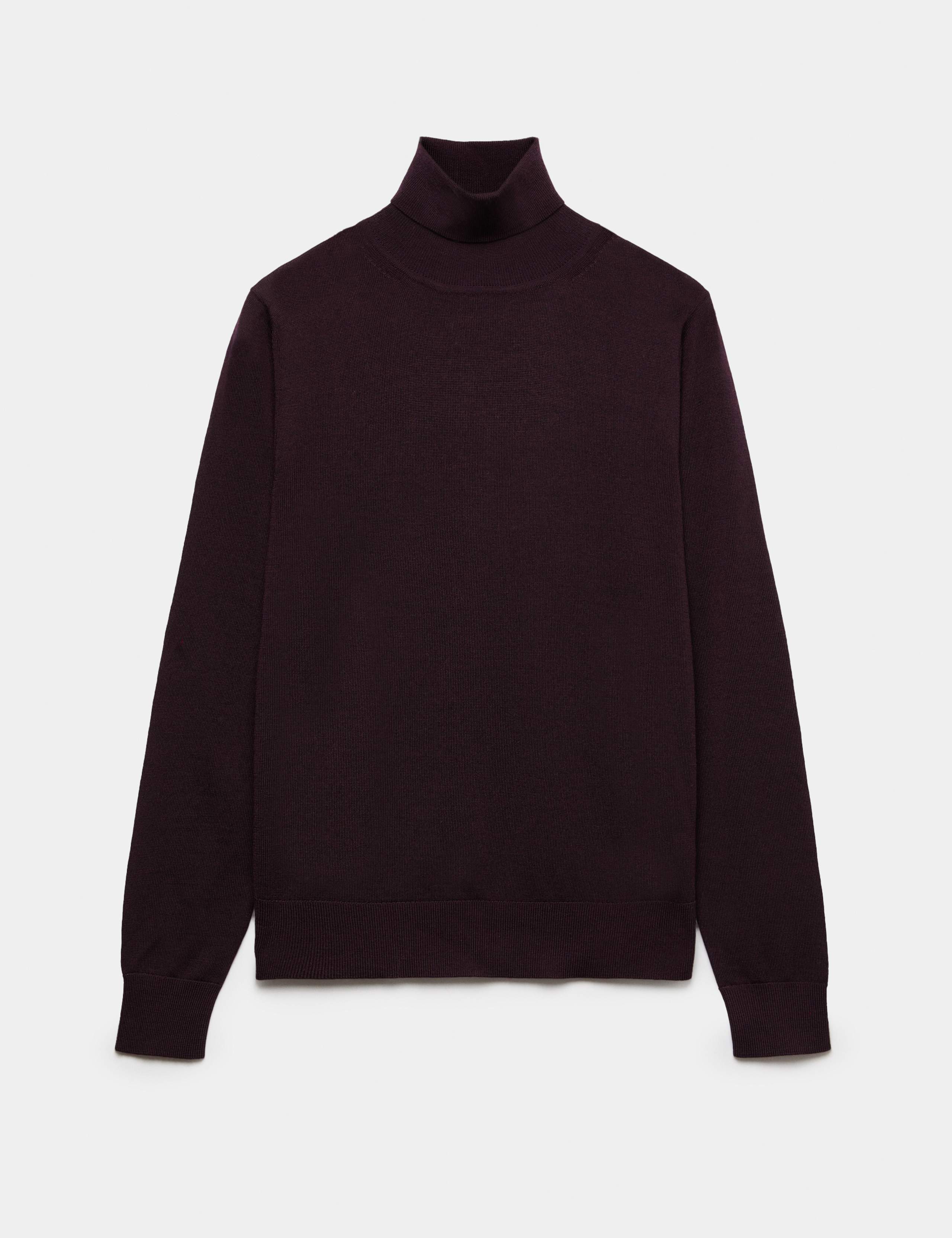 Pure Merino Wool Roll Neck Jumper