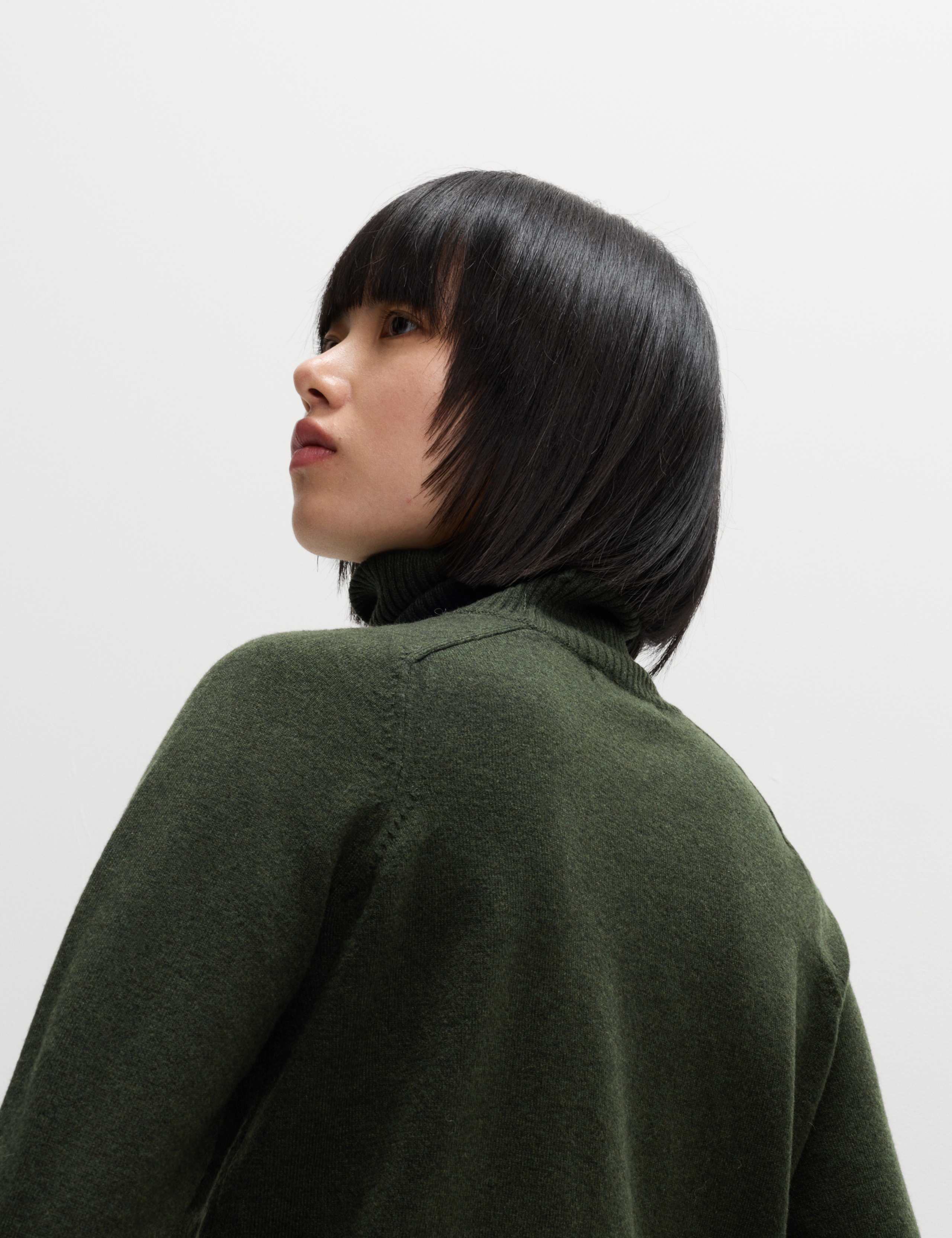 Air-Yarn Roll Neck Jumper