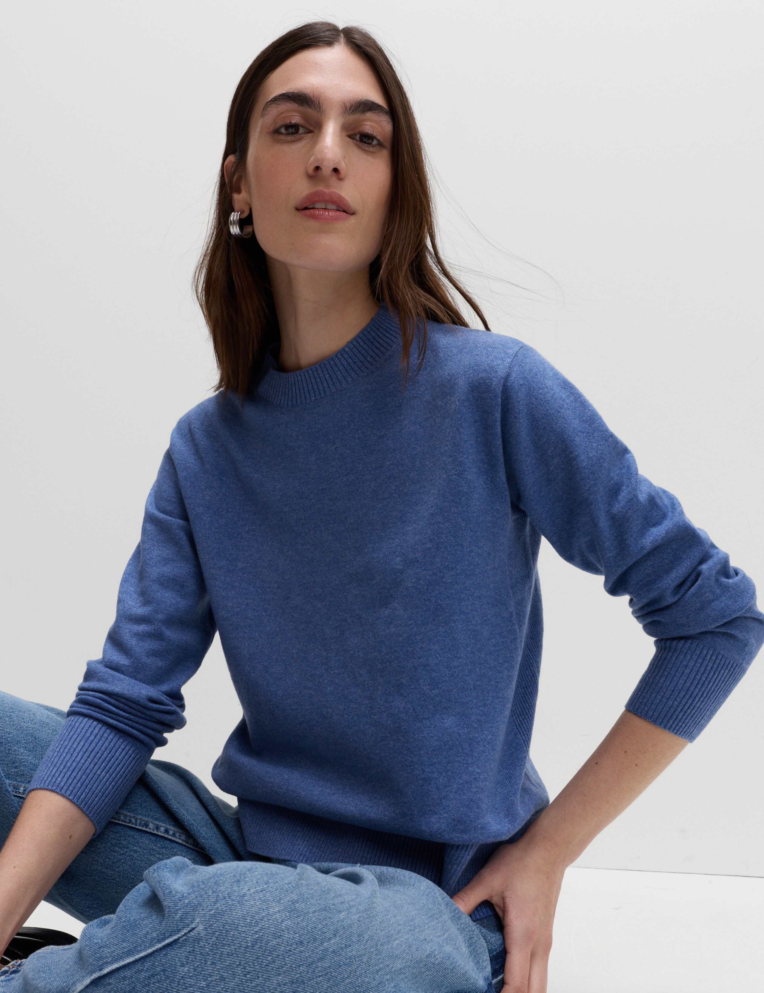 Air-Yarn Crew Neck Jumper
