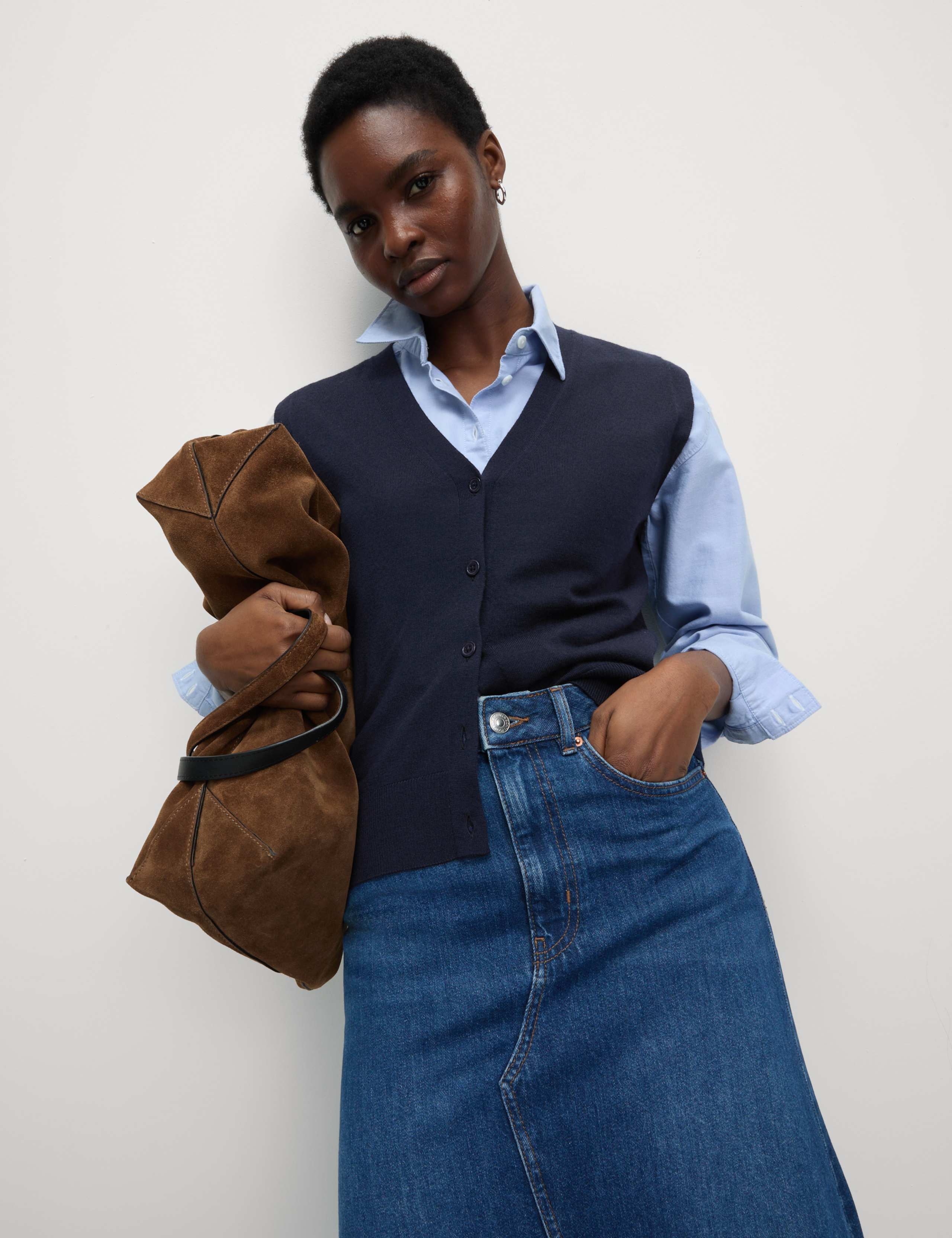 Pure Merino Wool Knitted Waistcoat