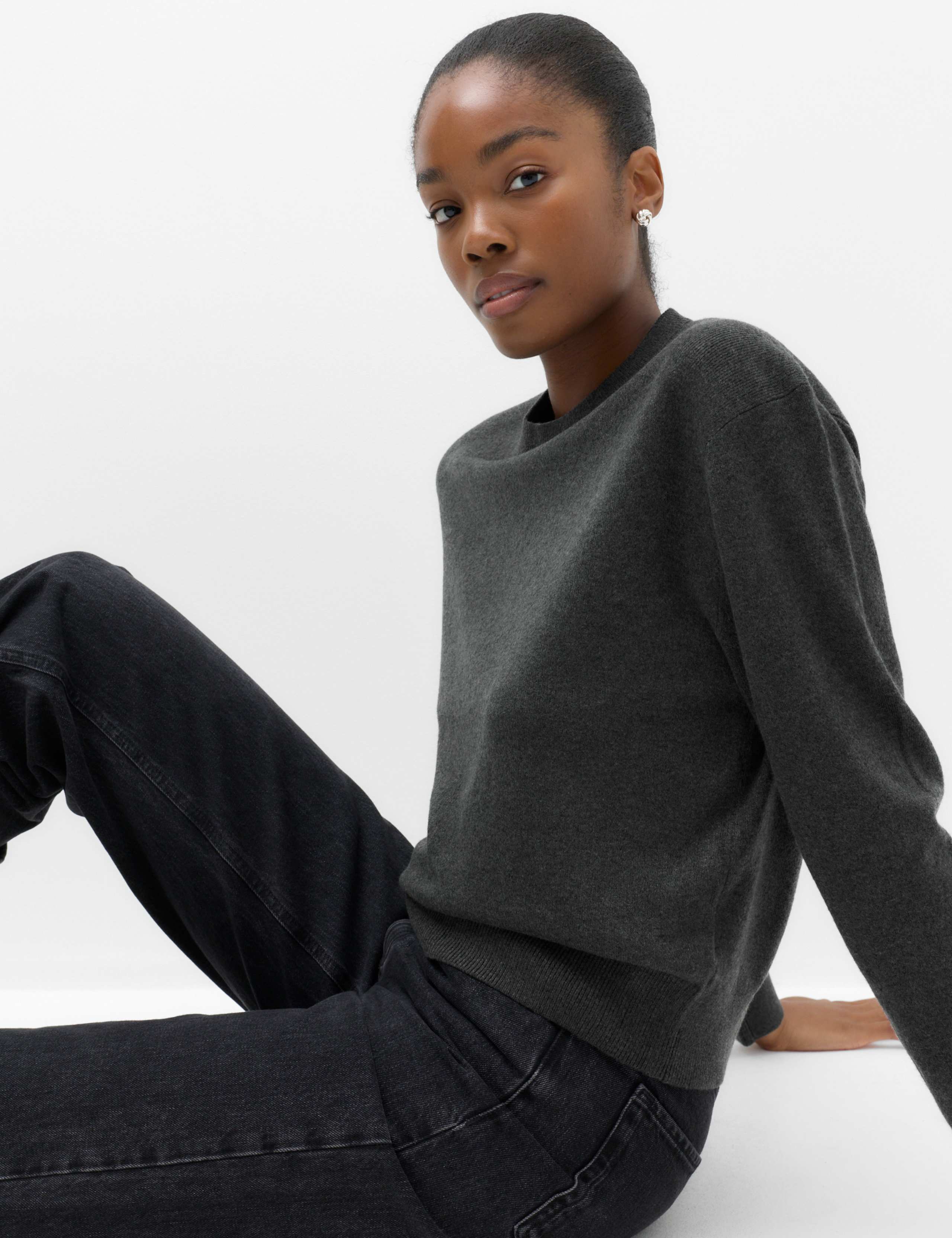 Shoulder Detail Relaxed Jumper