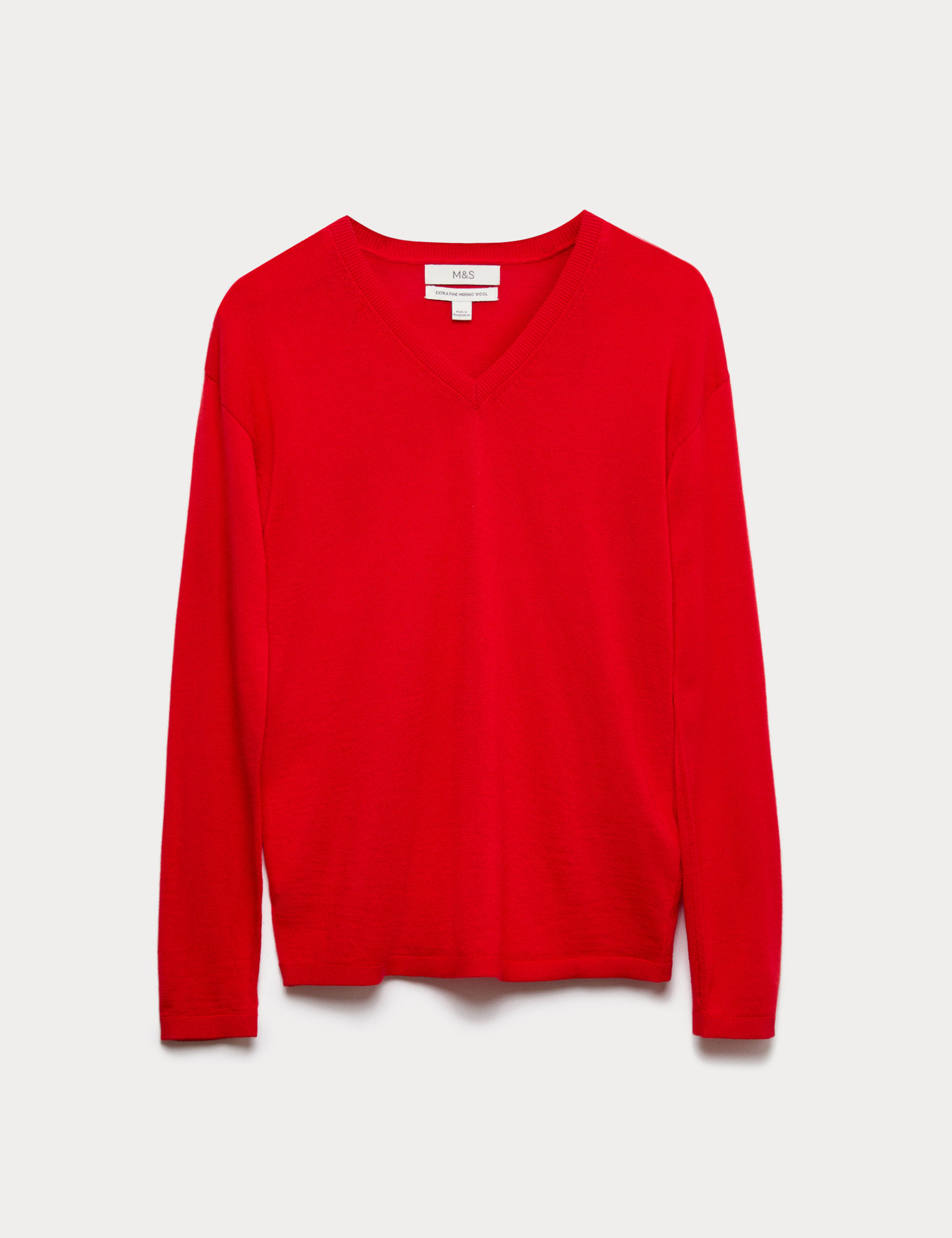 Pure Merino Wool V-Neck Jumper