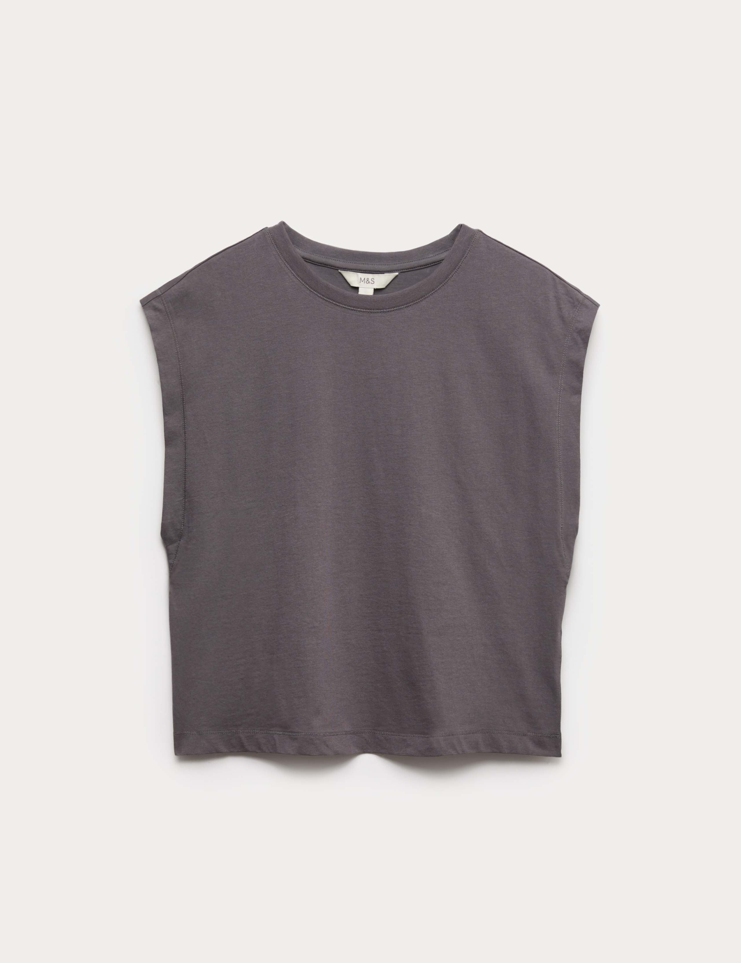 Pure Cotton Cap Sleeve T-Shirt