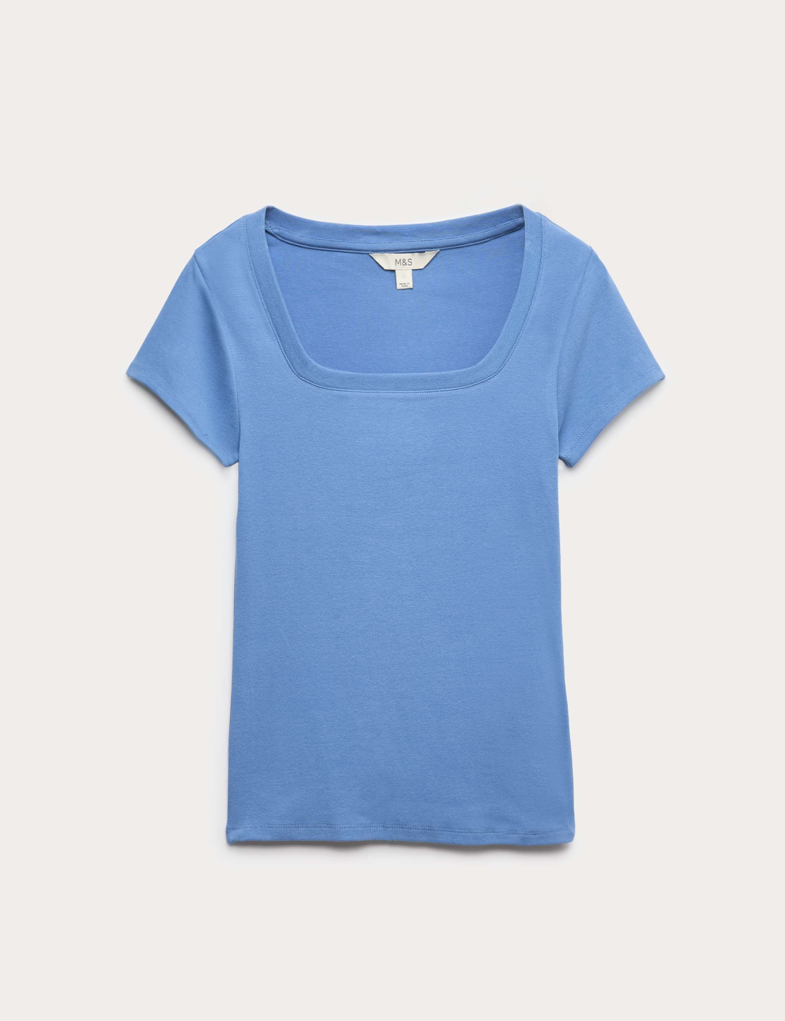 Cotton Rich Premium Square Neck Top