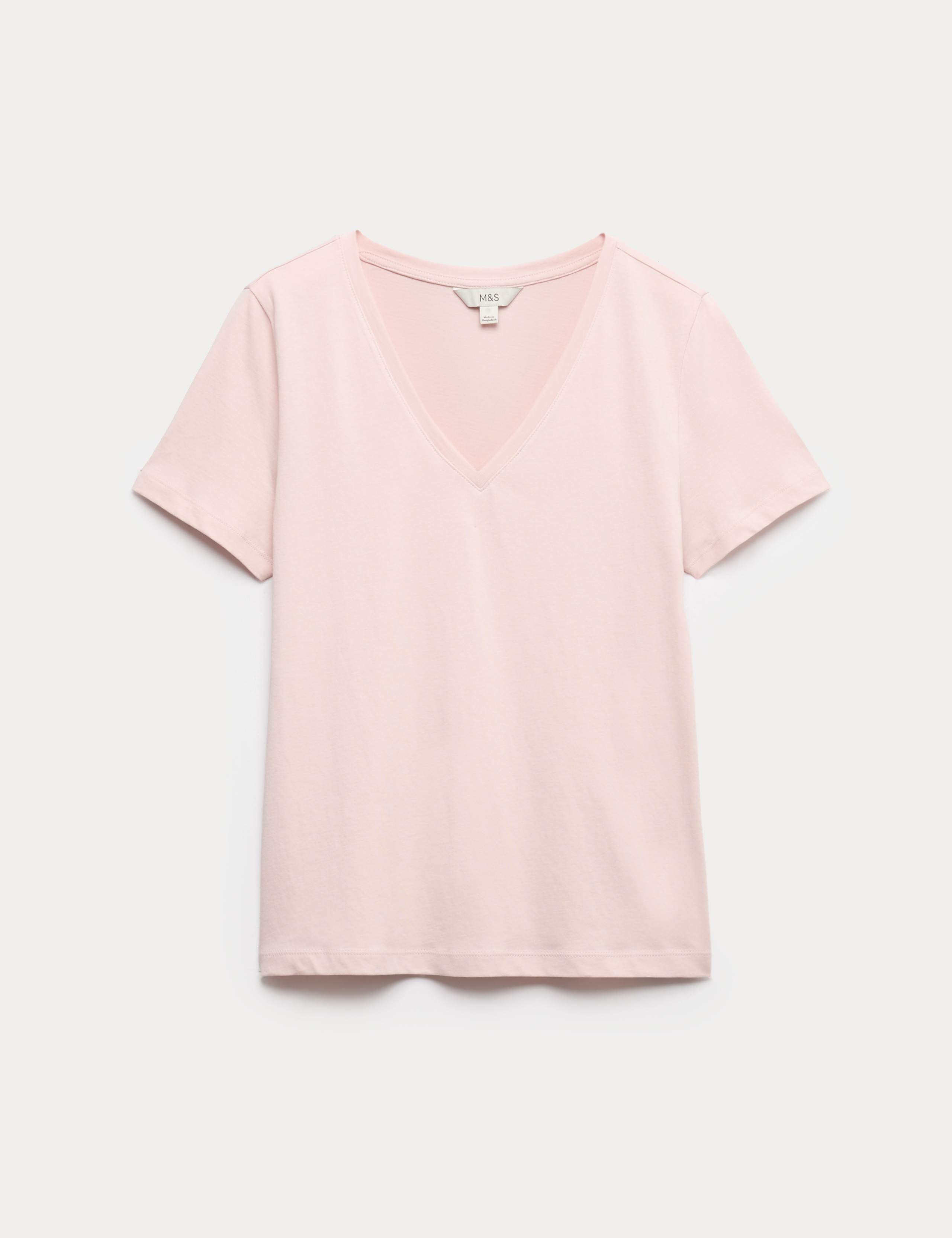 Pure Cotton V-Neck T-Shirt