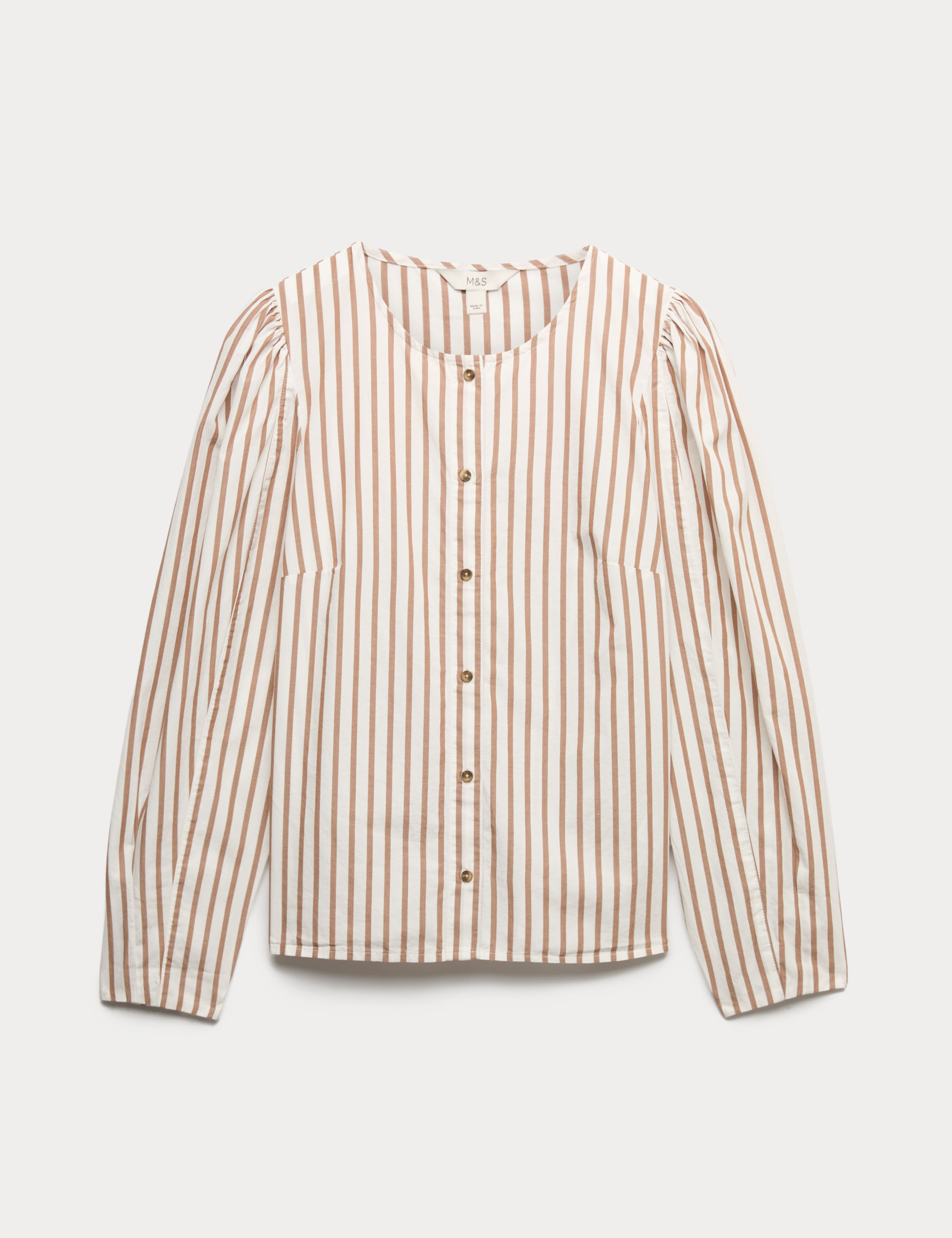 Pure Cotton Printed Button Through Blouse