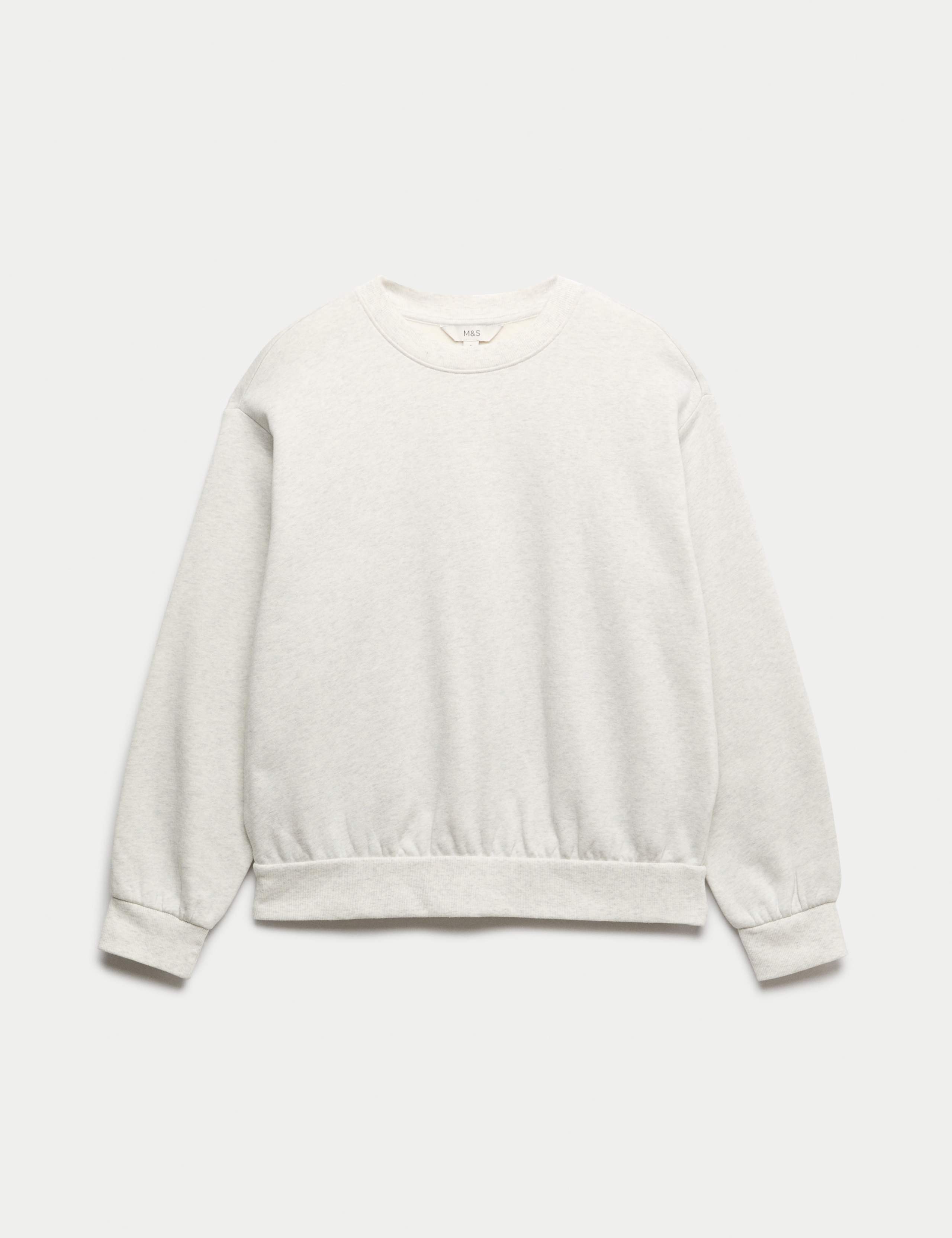 Cotton Rich Crew Neck Sweatshirt