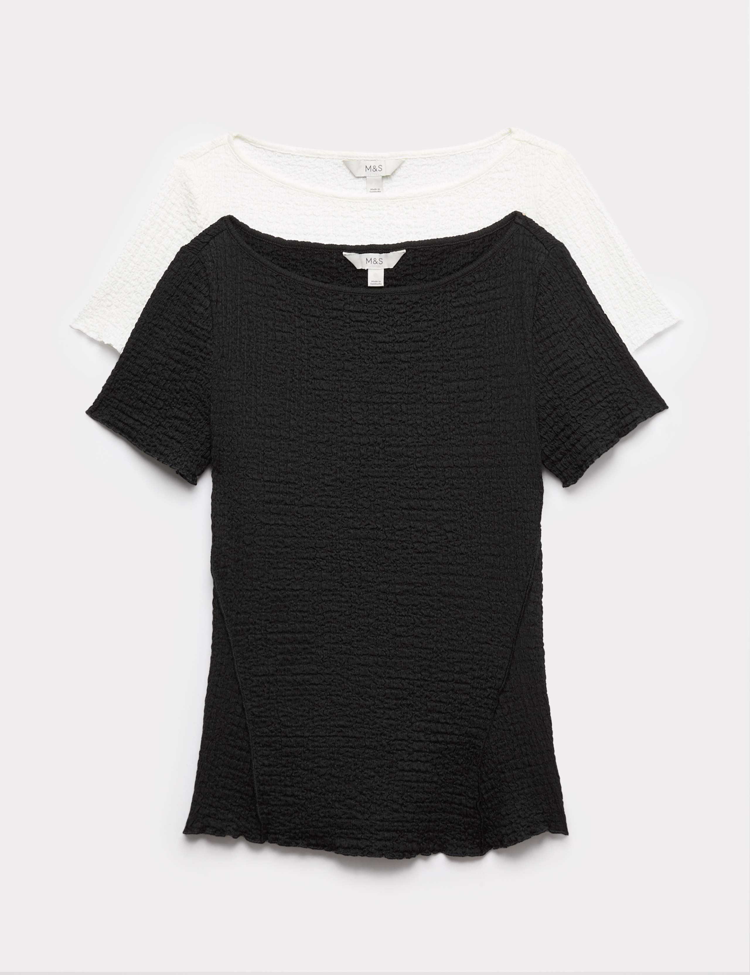 2 Pack Textured Tops